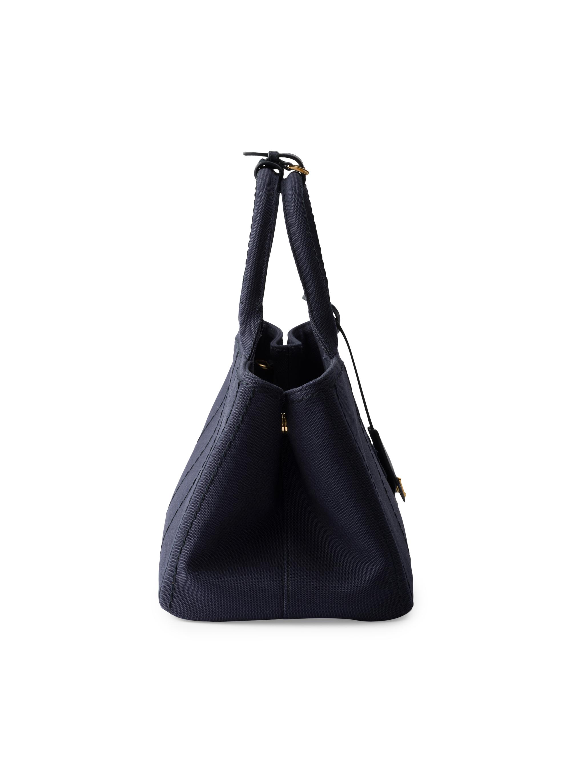 Prada Jardiniere Large Cotton Canvas Top Handle Bag | Saks Fifth