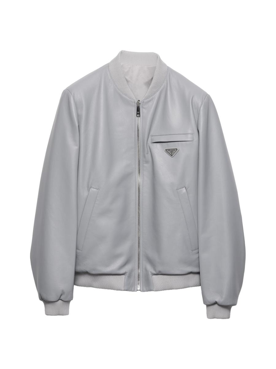 Prada Nappa Leather Bomber Jacket | Saks Fifth Avenue