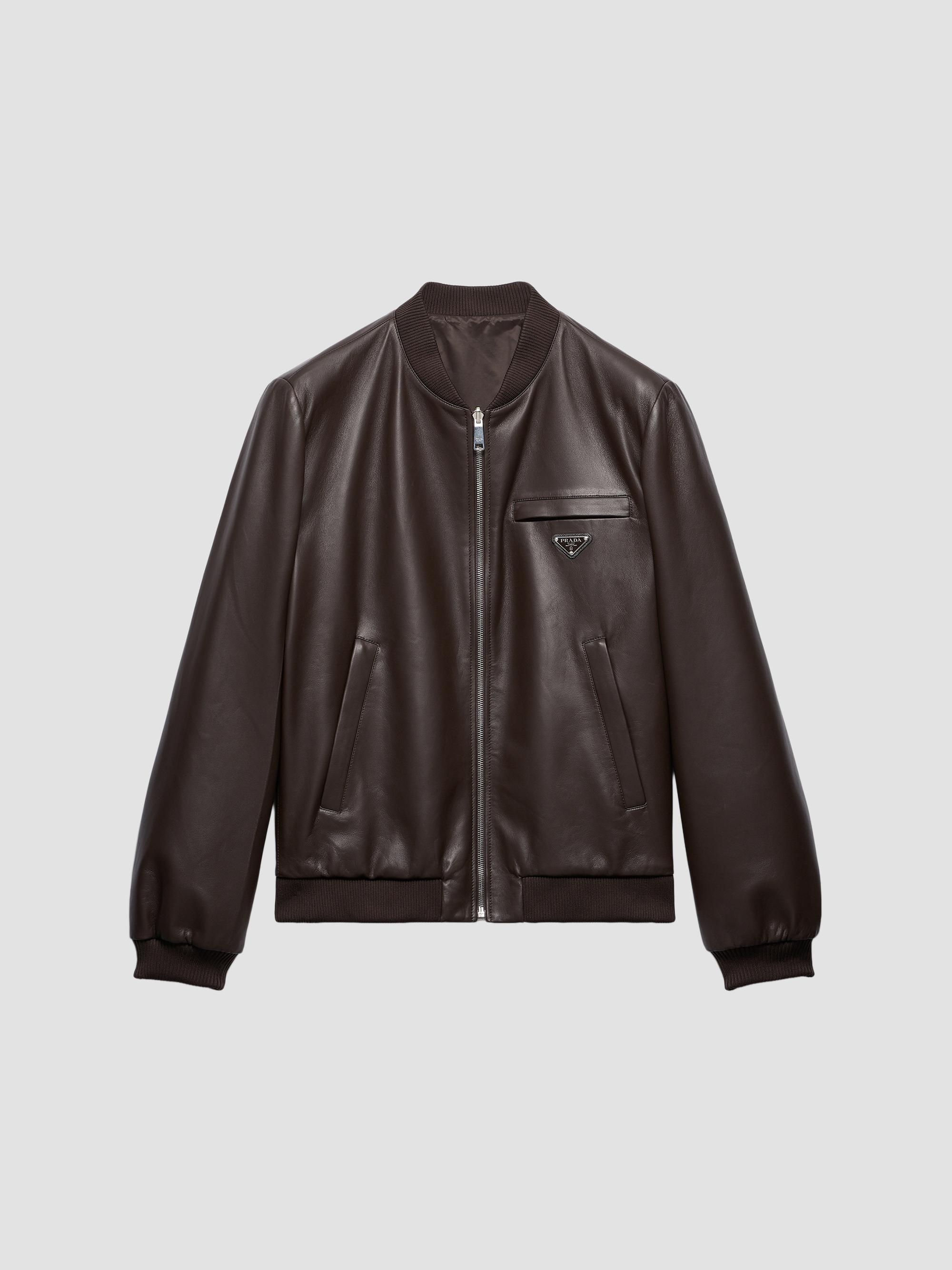 Prada Leather and Shearling Jacket | Saks Fifth Avenue