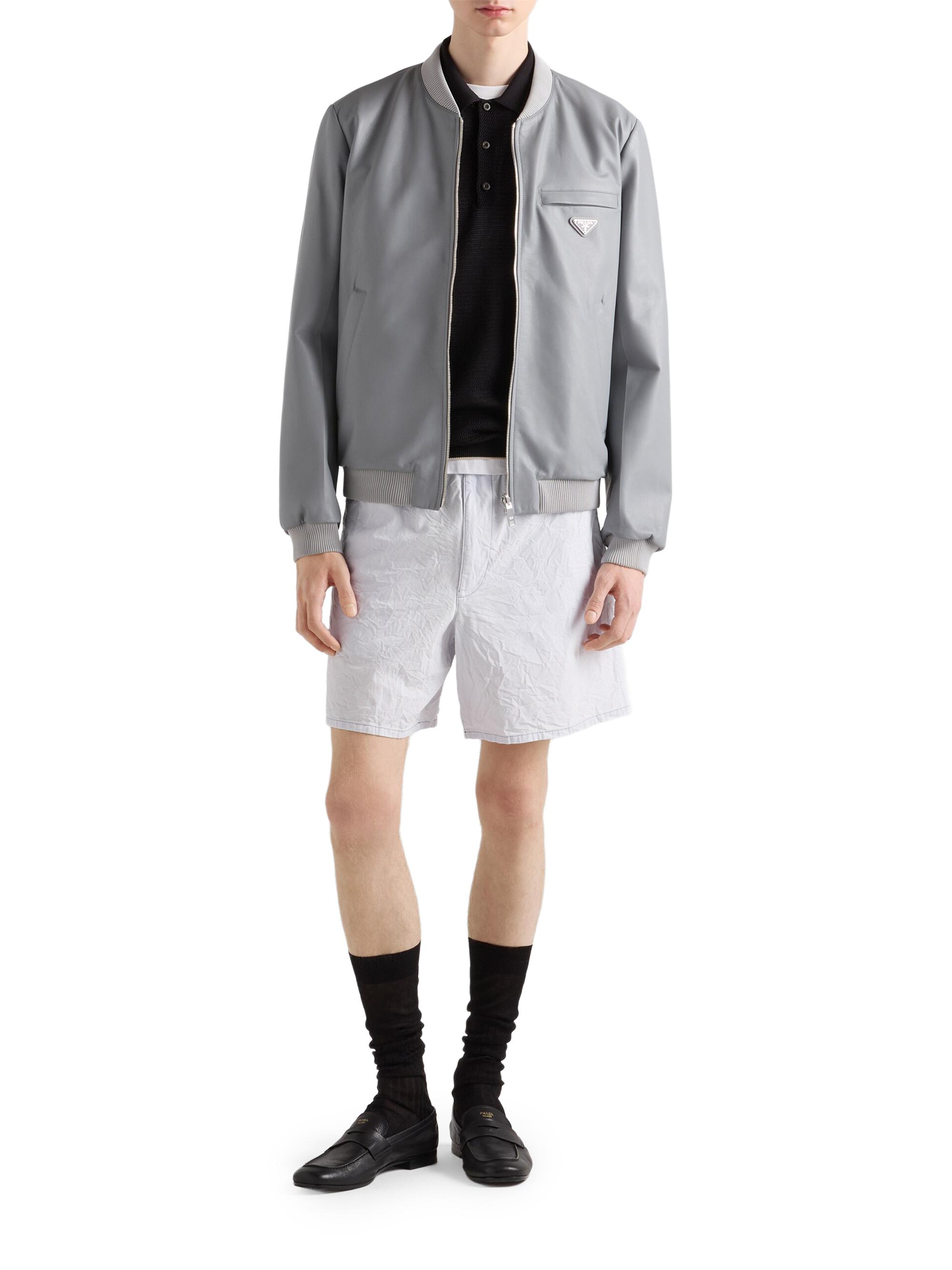 Prada Nappa Leather Bomber Jacket | Saks Fifth Avenue