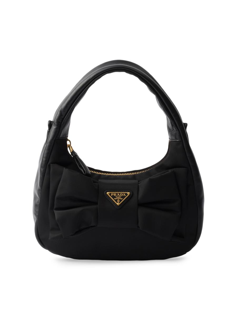 【PRADA】プラダ Padded Napa Mini Bag ミニバッグ Prada Re-Nylon and Nappa Leather Mini Bag with Bow | Saks