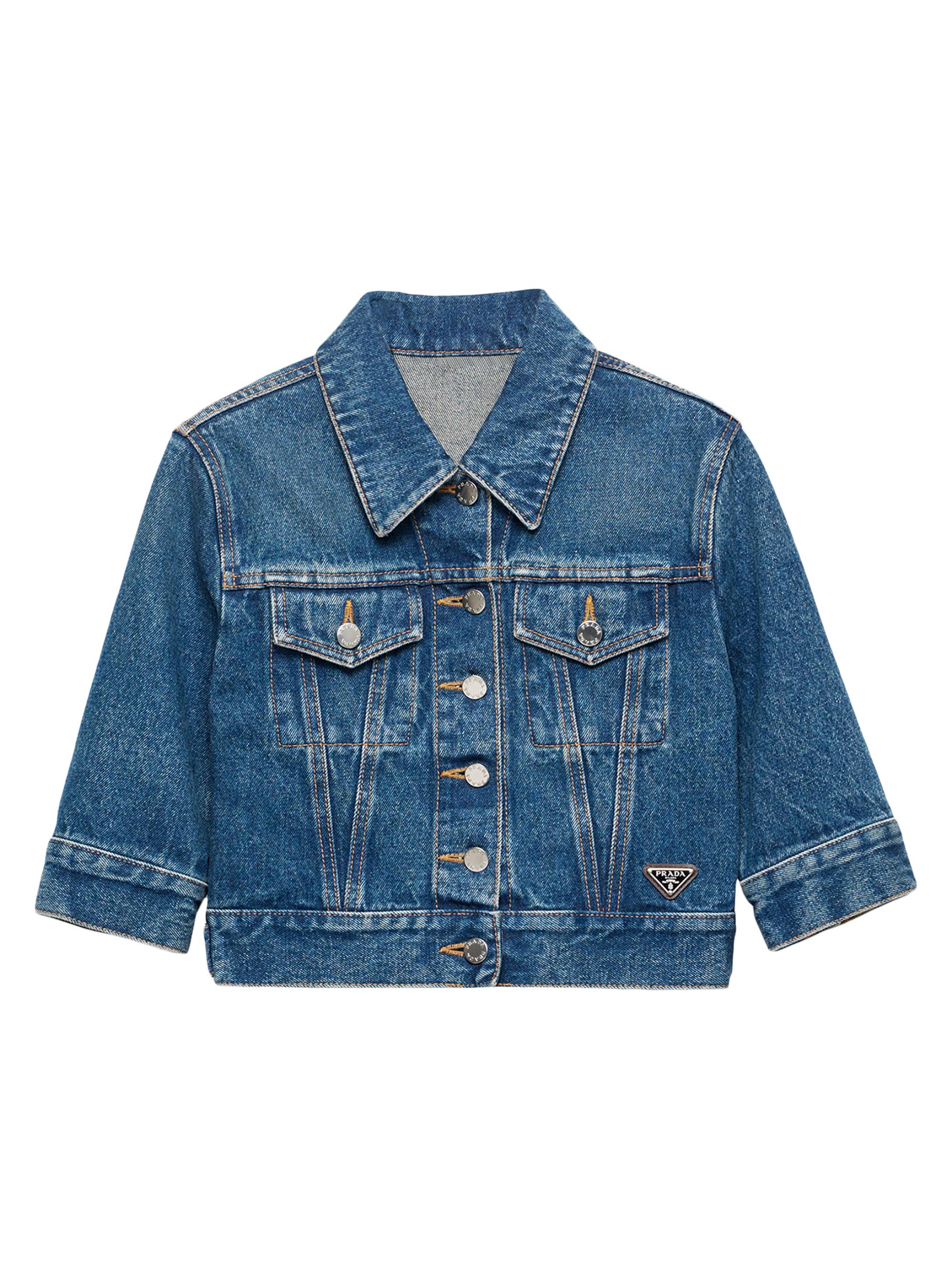 Prada Women's Denim Blouson Jacket - Blue