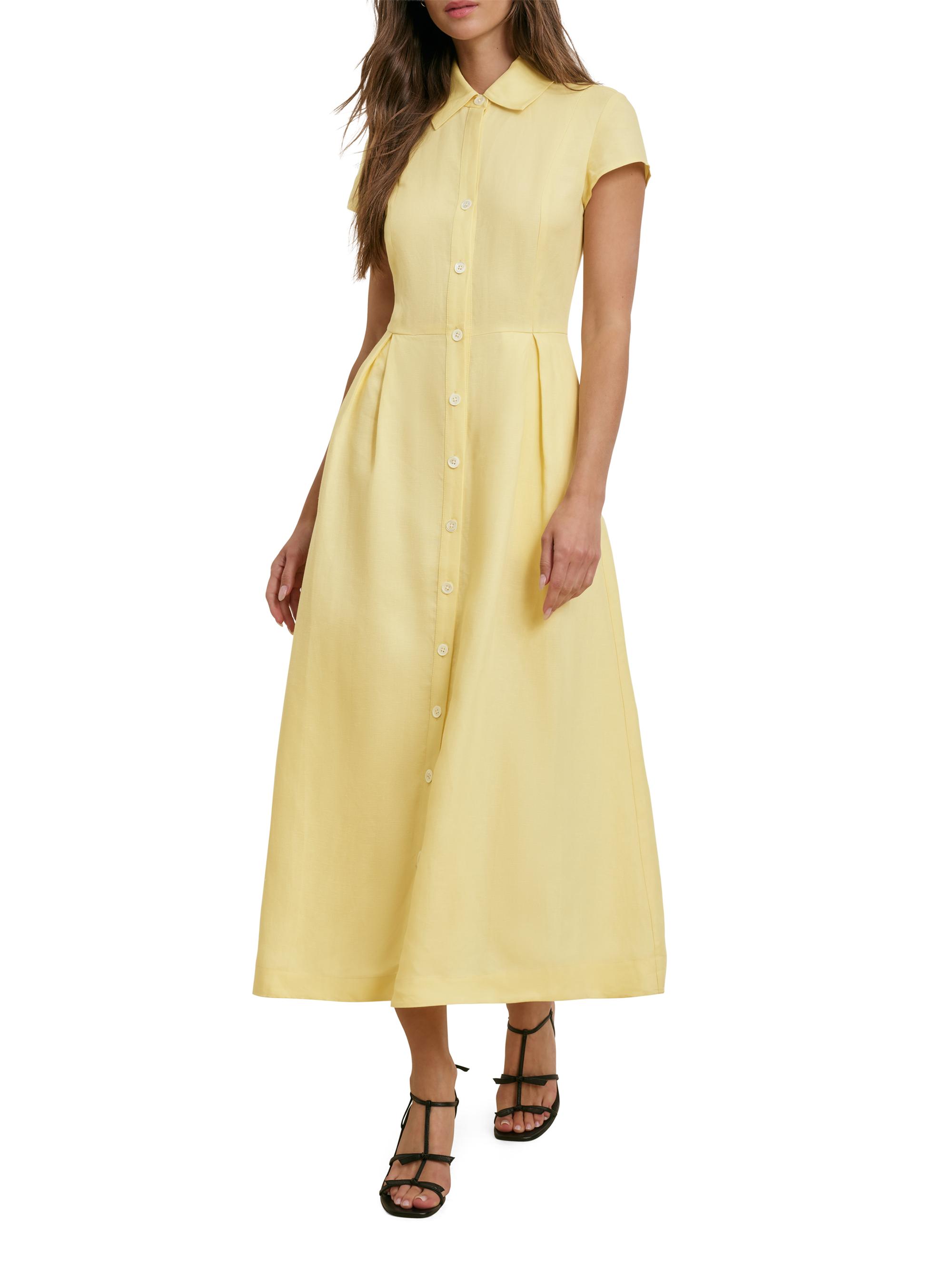 v neck midi dress pattern The V-neck Shift Dress