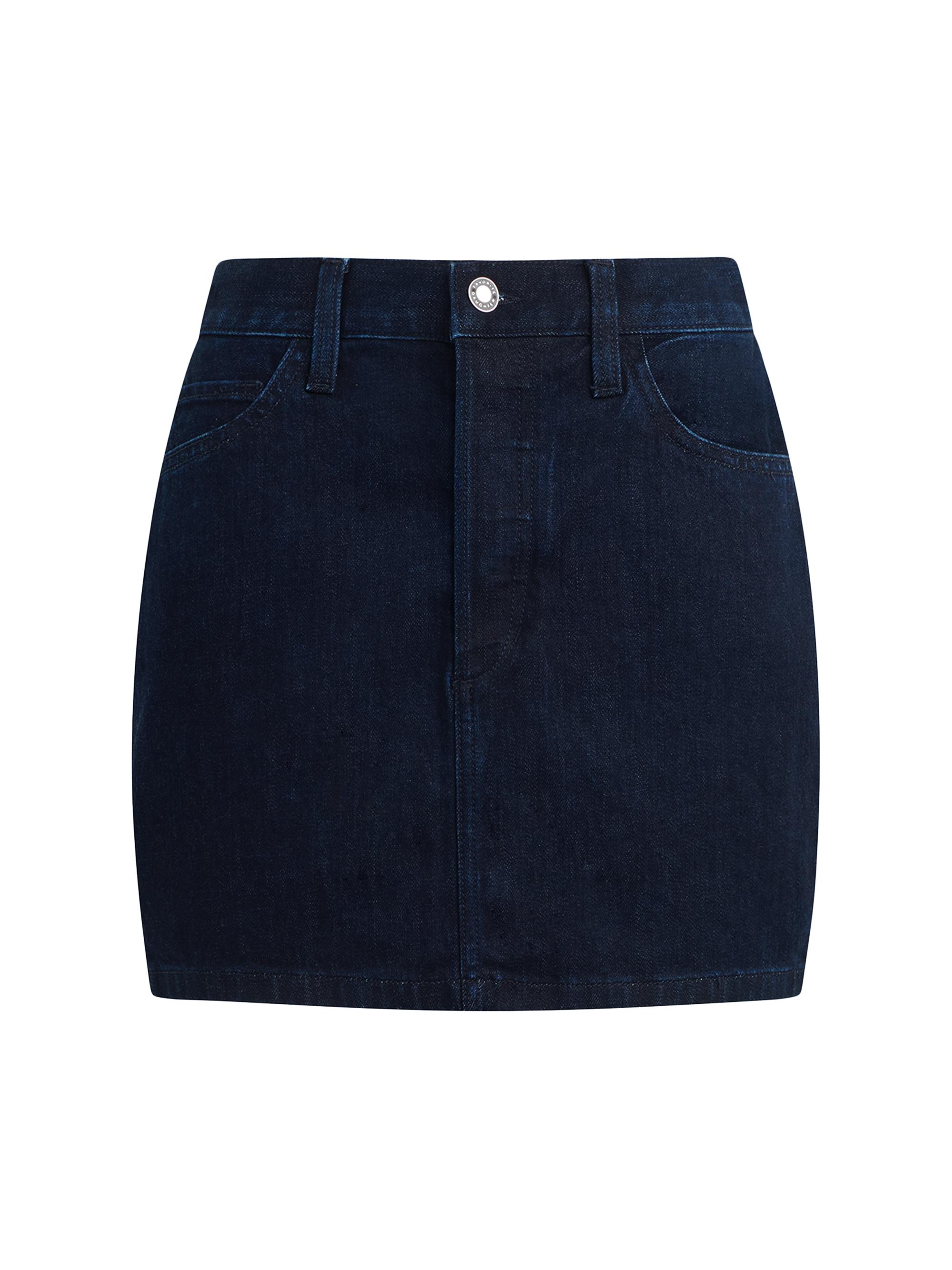 Reformation Lydia Denim High-Rise Miniskirt | Saks Fifth Avenue