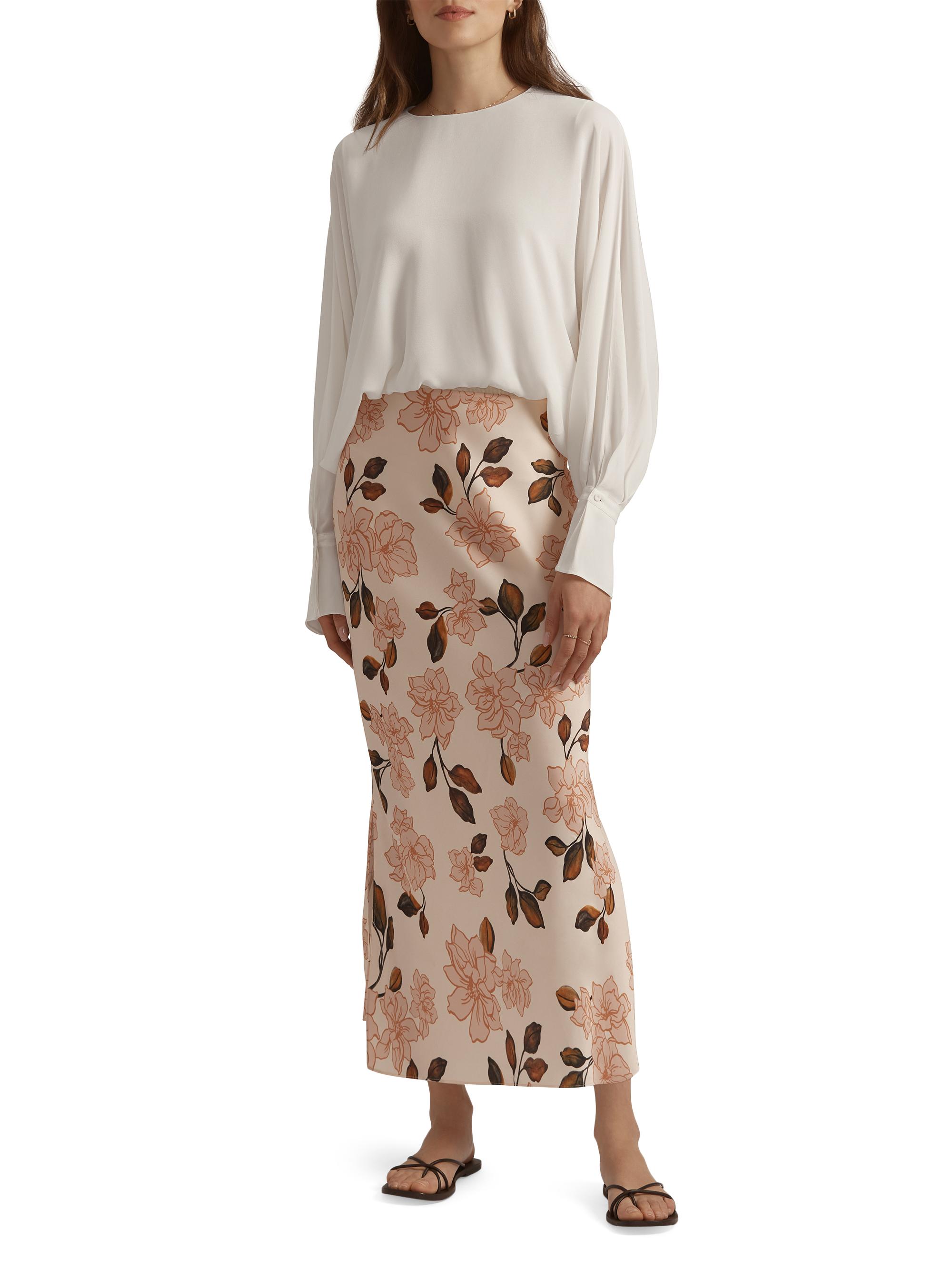 garden romance magenta floral print organza maxi dress Caroline Garden Romance Magenta Floral Print Maxi Dress