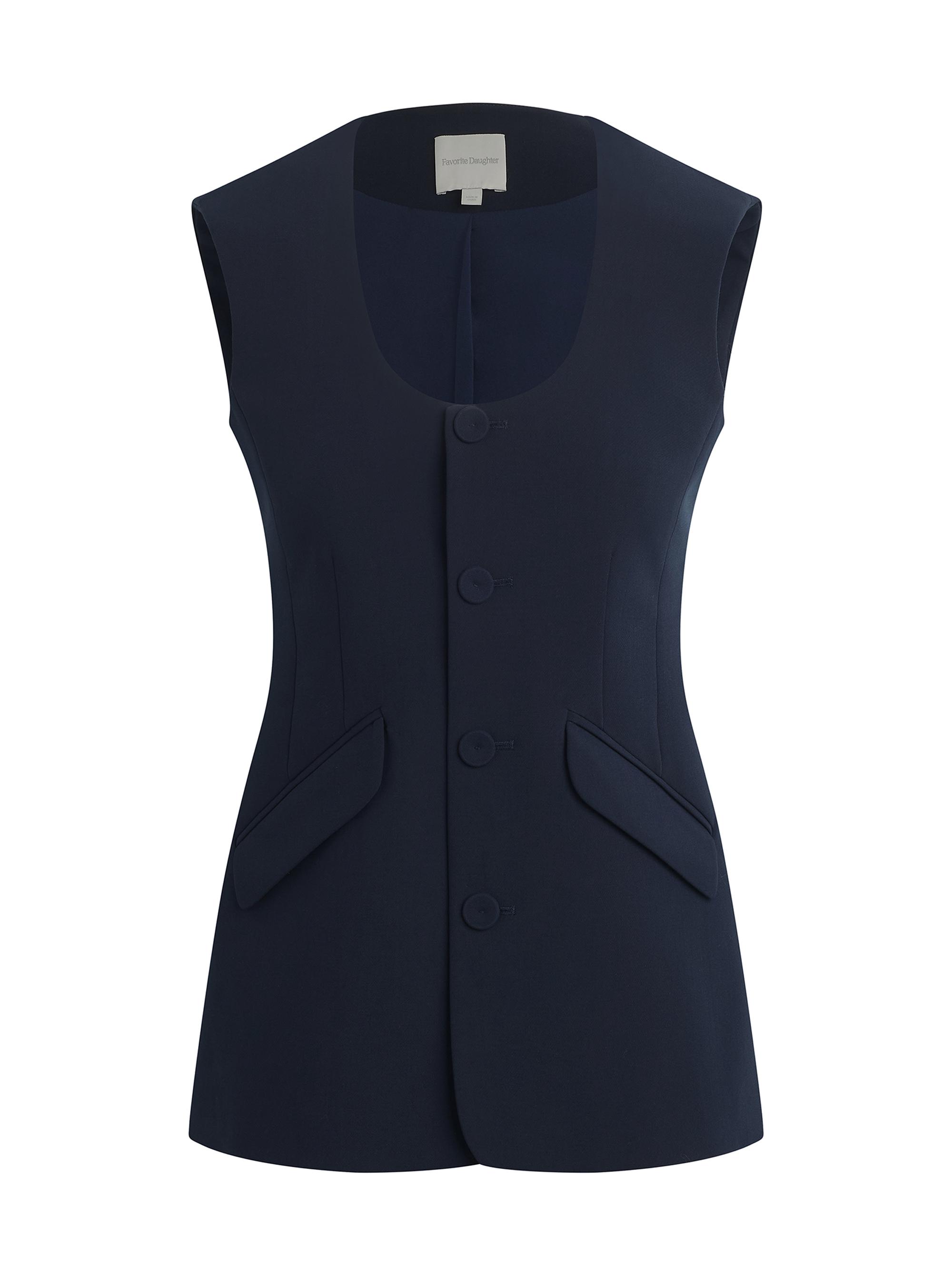 Favorite Daughter Women's The Diana Vest - Navy