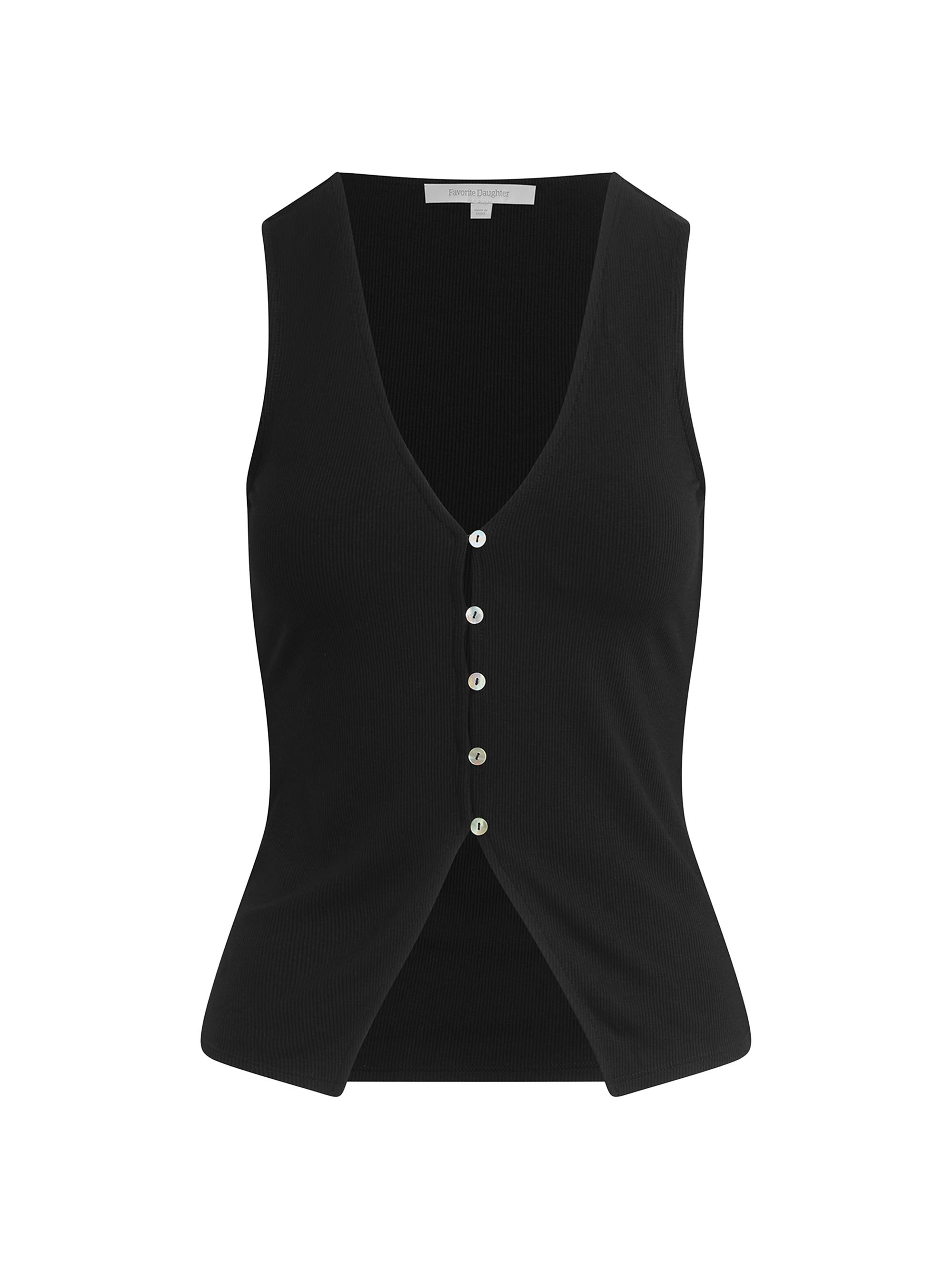 Favorite Daughter Women's The Good Luck Vest Top - Black