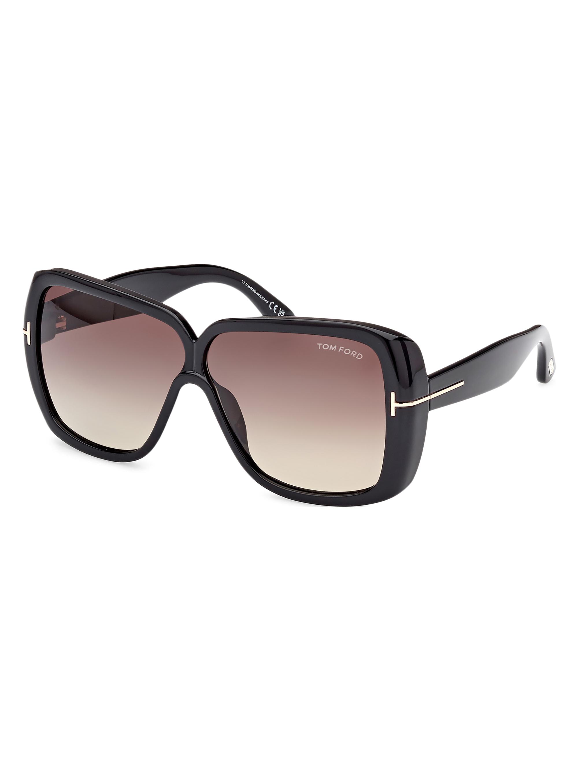 TOM FORD Women's 61MM Butterfly Sunglasses - Black Grey