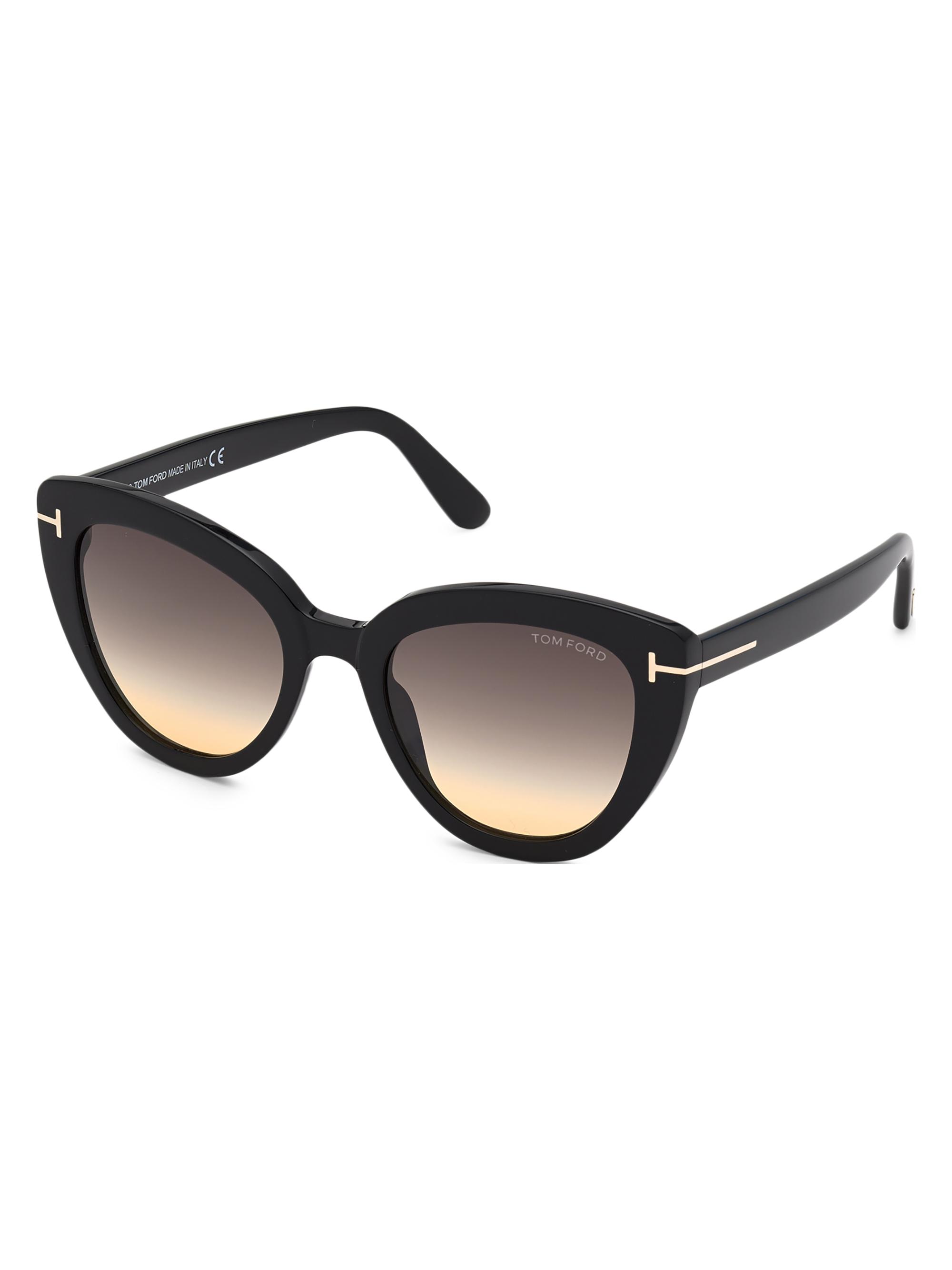 TOM FORD Women's 53MM Cat Eye Sunglasses - Black