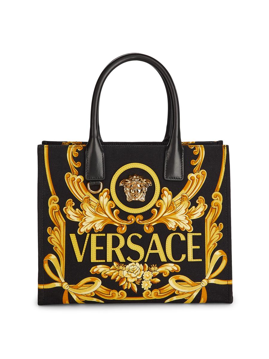 Versace Barrocco Logo Tote | Saks Fifth Avenue