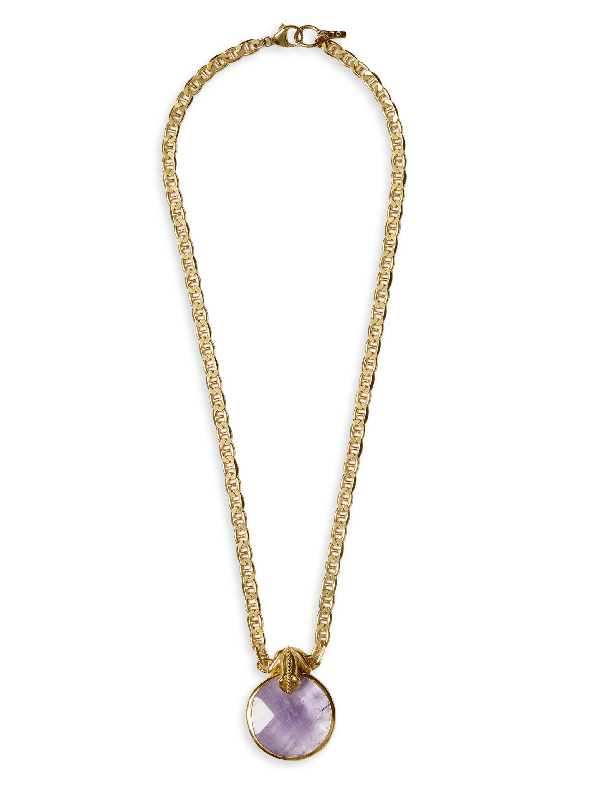 Chan Luu Women's 18K-Gold-Plated & Amethyst Pendant Necklace - Amethyst