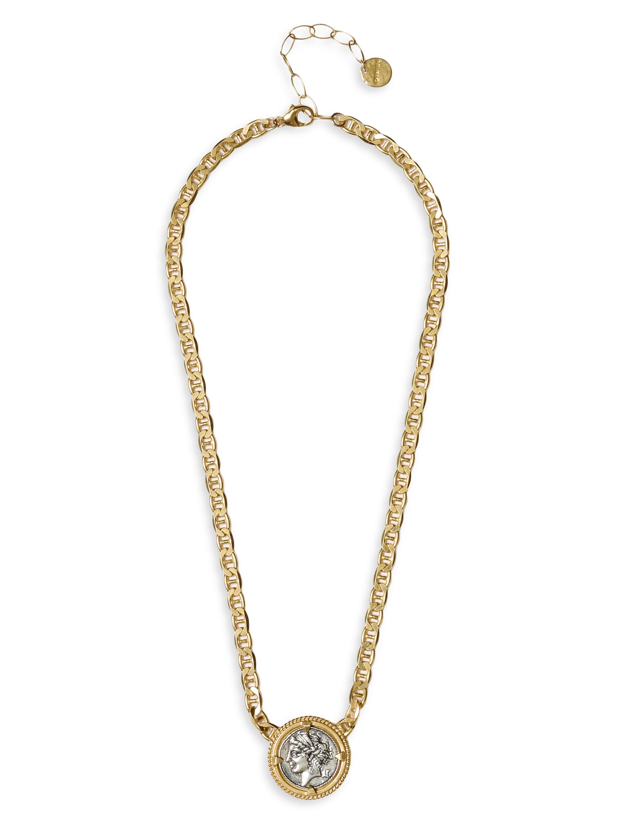 Chan Luu Women's 18K-Gold-Plated & Sterling Silver Coin Necklace - Gold Mix