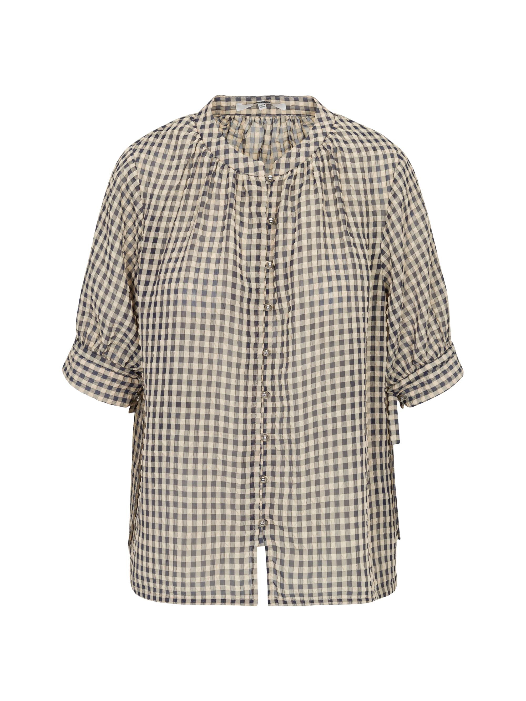 Rebecca Taylor Women's Aster Gingham Blouse - Blue Combo