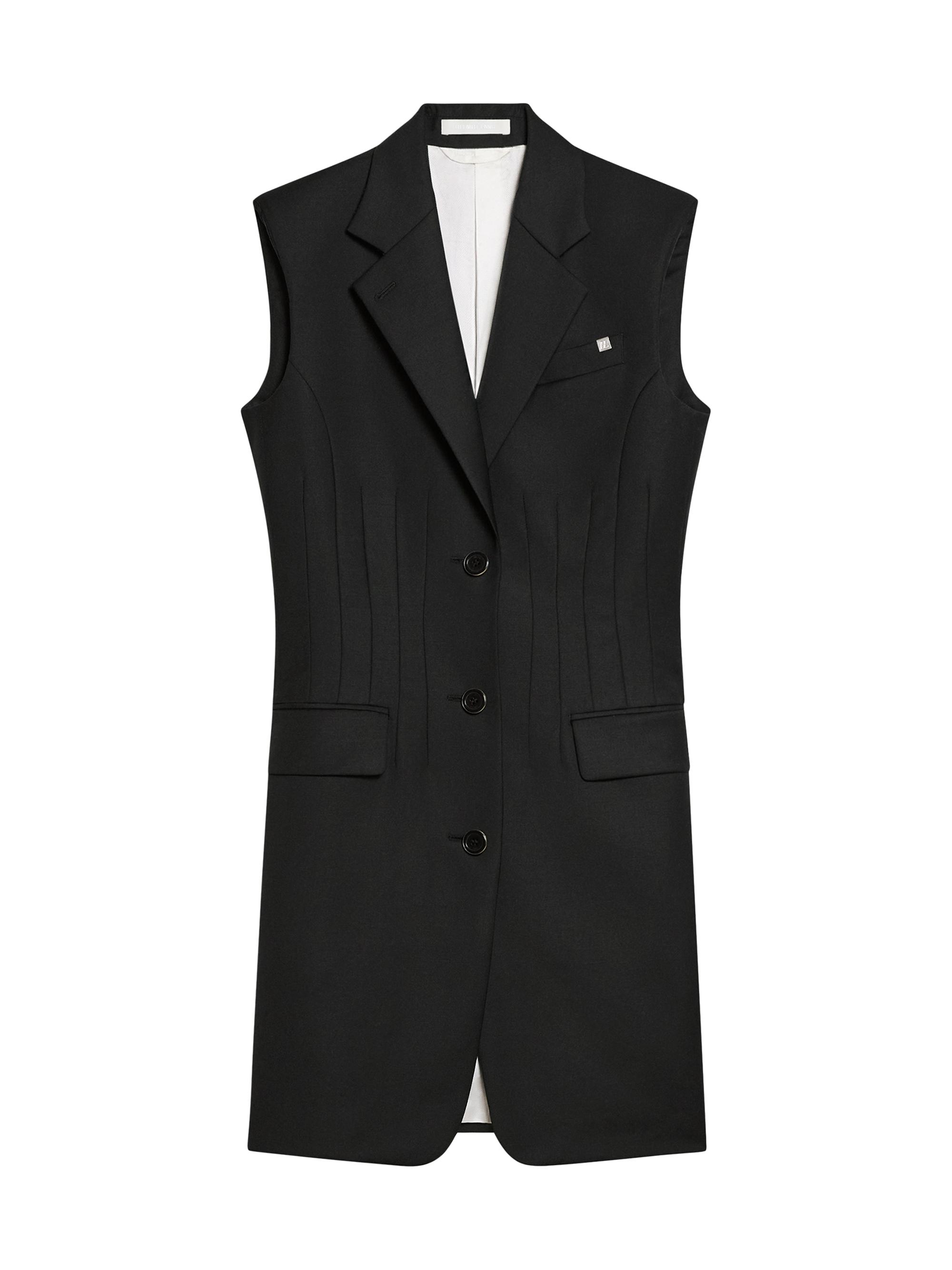 Helmut Lang Women's Darted Wool Blazer-Style Minidress - Black