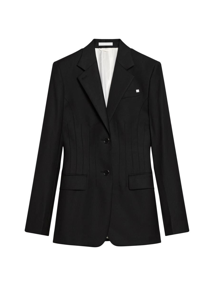 Helmut Lang Women's Darted Wool Blazer In Black