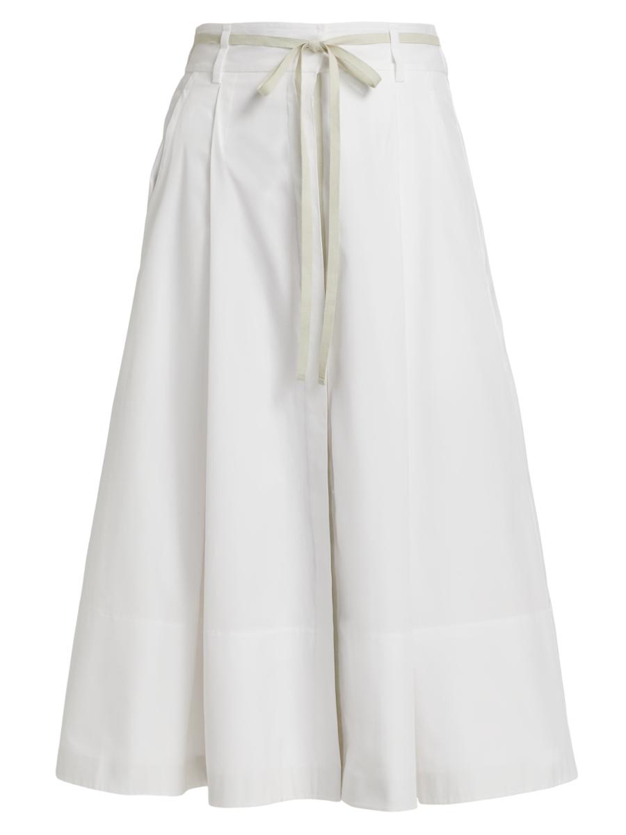 Cotton Canvas Midi Skirt main image 1