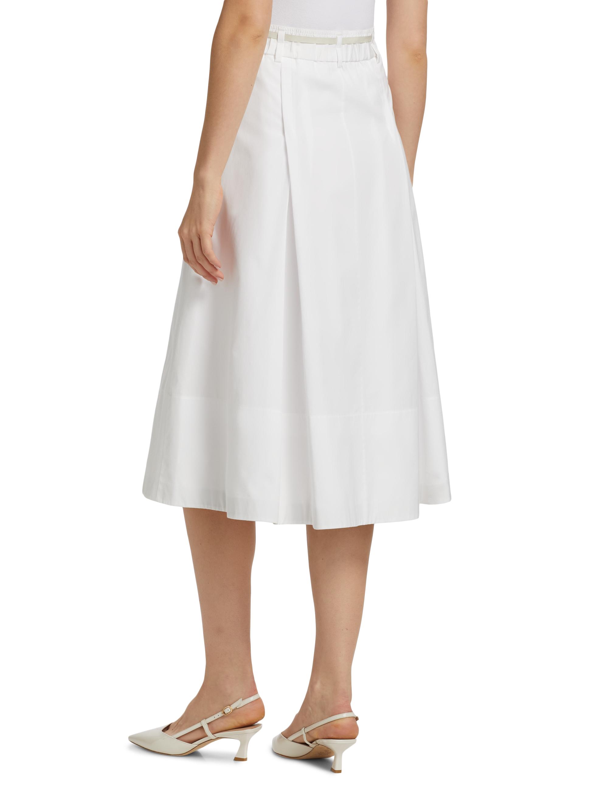 Vince Canvas-Taped Cotton Midi Skirt | Saks Fifth Avenue