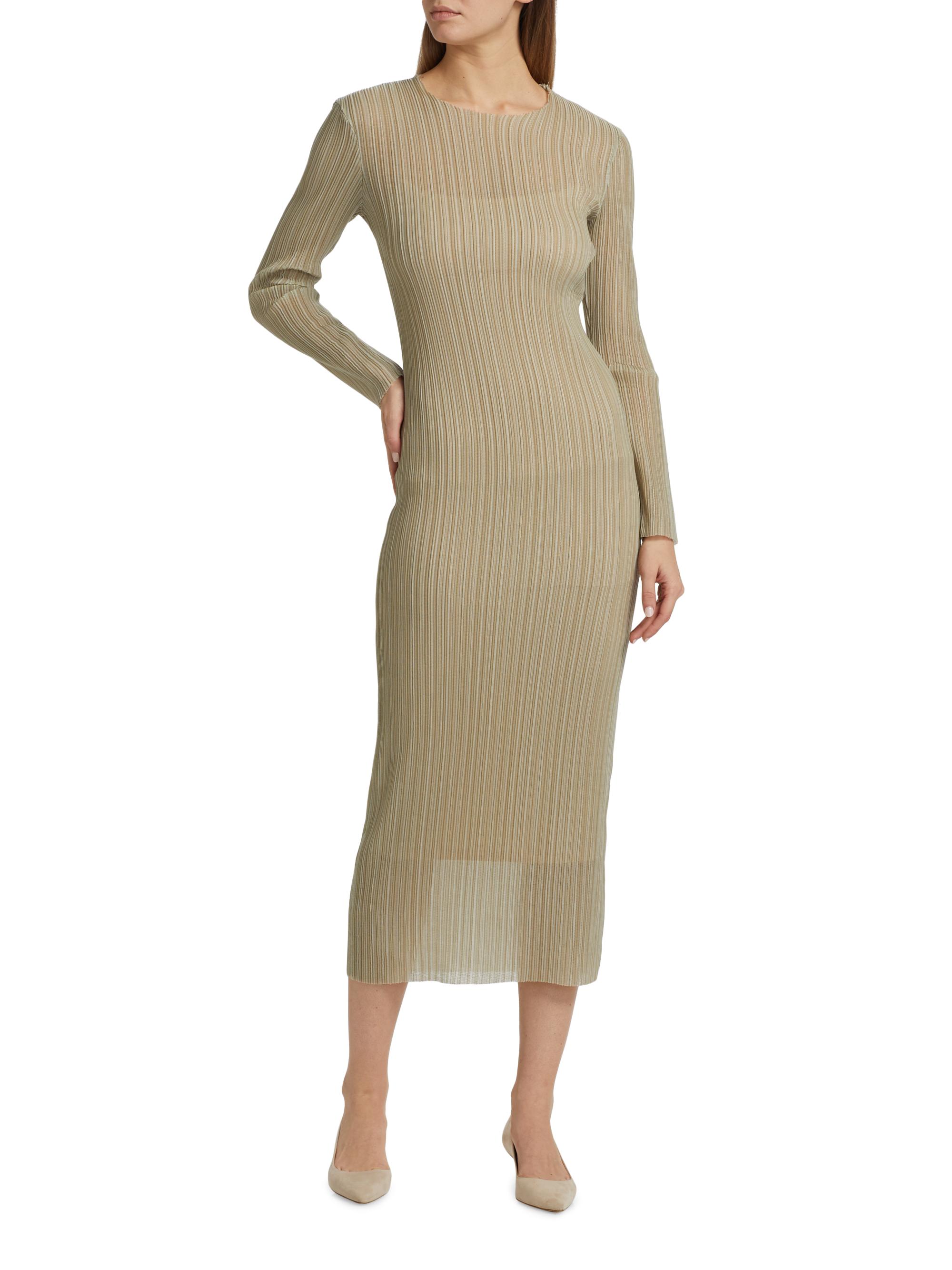 chinese dress ladies FARES Plisse Maxi Dress - Warda