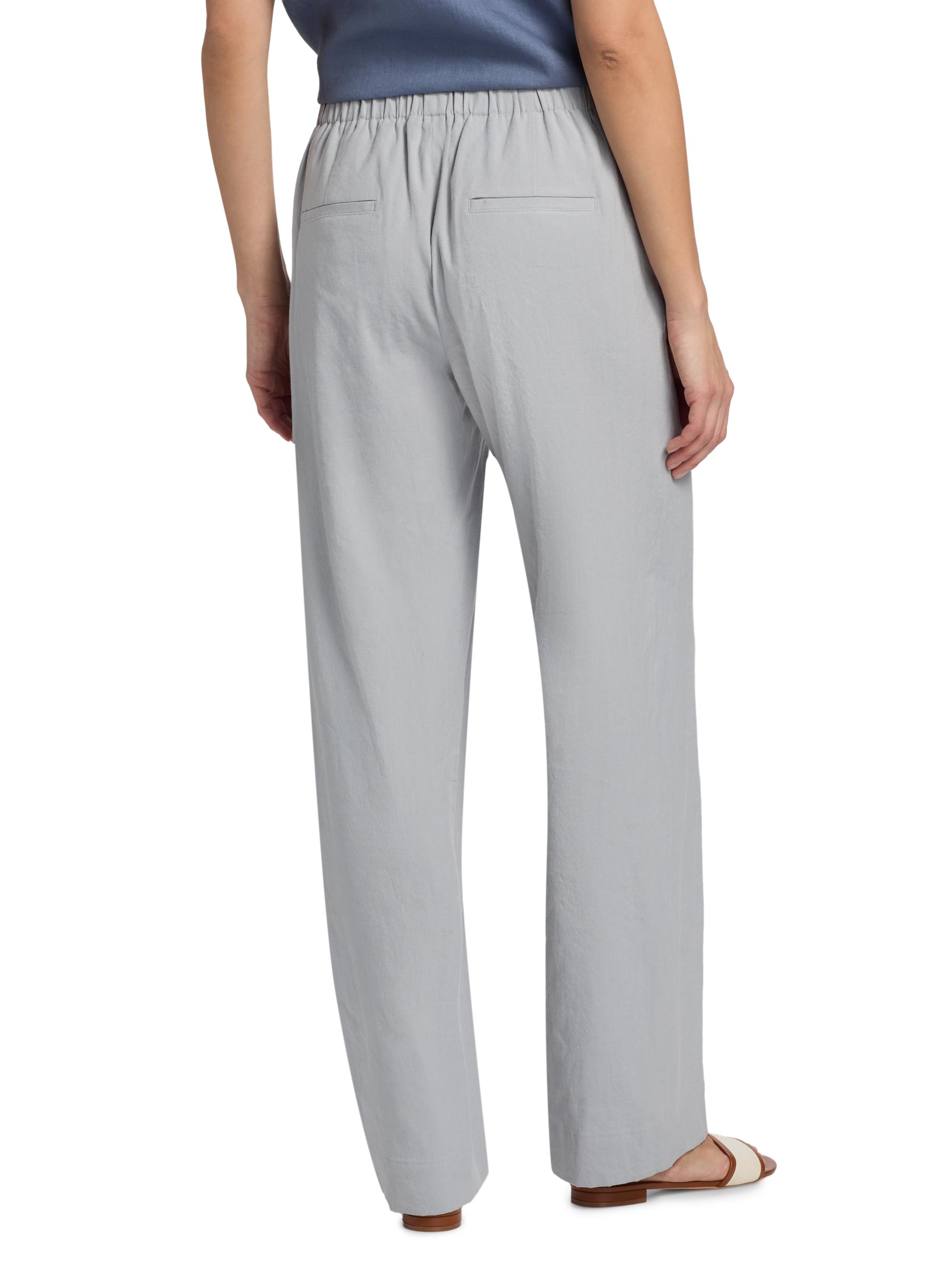 Vince Joan High-Rise Linen-Blend Pants | Saks Fifth Avenue