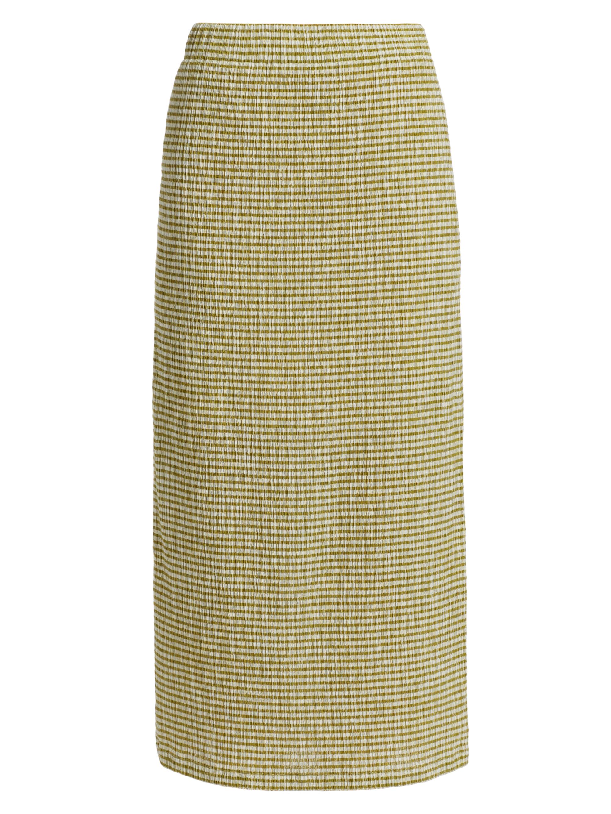 Vince Women's Gingham Textured Midi-Skirt - Herbaria Combo