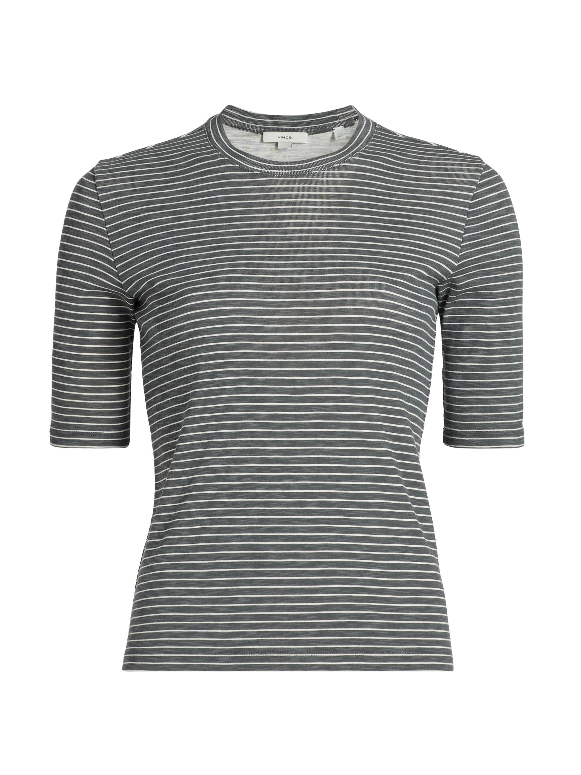 Striped Cotton-Blend Crewneck T-Shirt