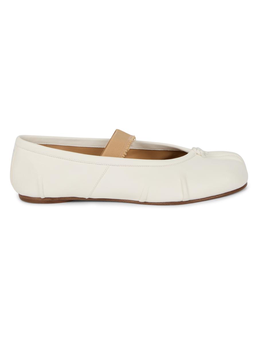 Maison Margiela Tabi Split-Toe Leather Ballerina Flats