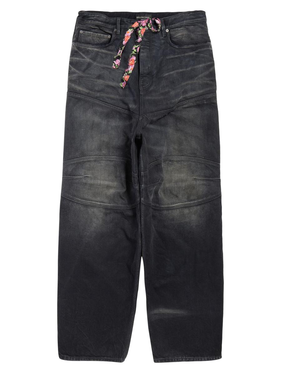 【関税&送料込】Balenciaga Jeans A Vita Bassa Balenciaga Oversized Baggy Jeans | Saks Fifth Avenue