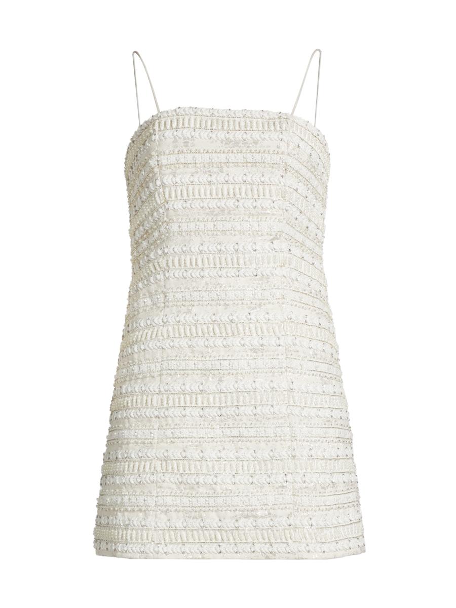 Alice + Olivia Violet Embellished Mini Dress | Saks Fifth Avenue