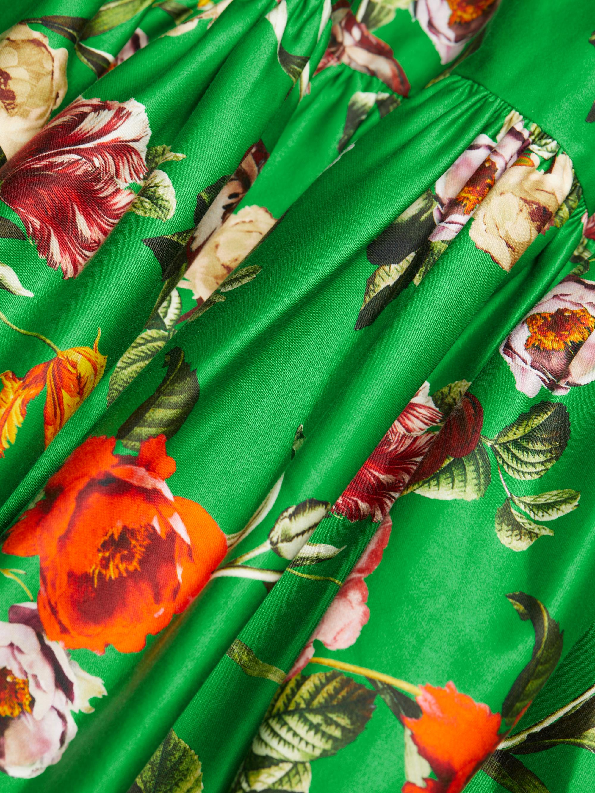 Alice + Olivia Lila Floral Stretch-Cotton Dress | Saks Fifth