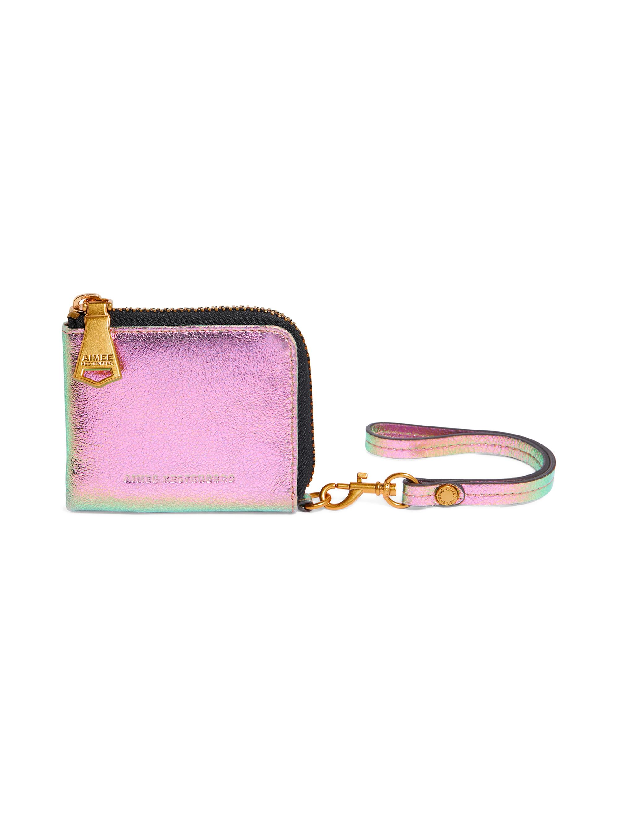 Aimee Kestenberg Women's Ava Leather Wristlet Wallet - Midnight Metallic