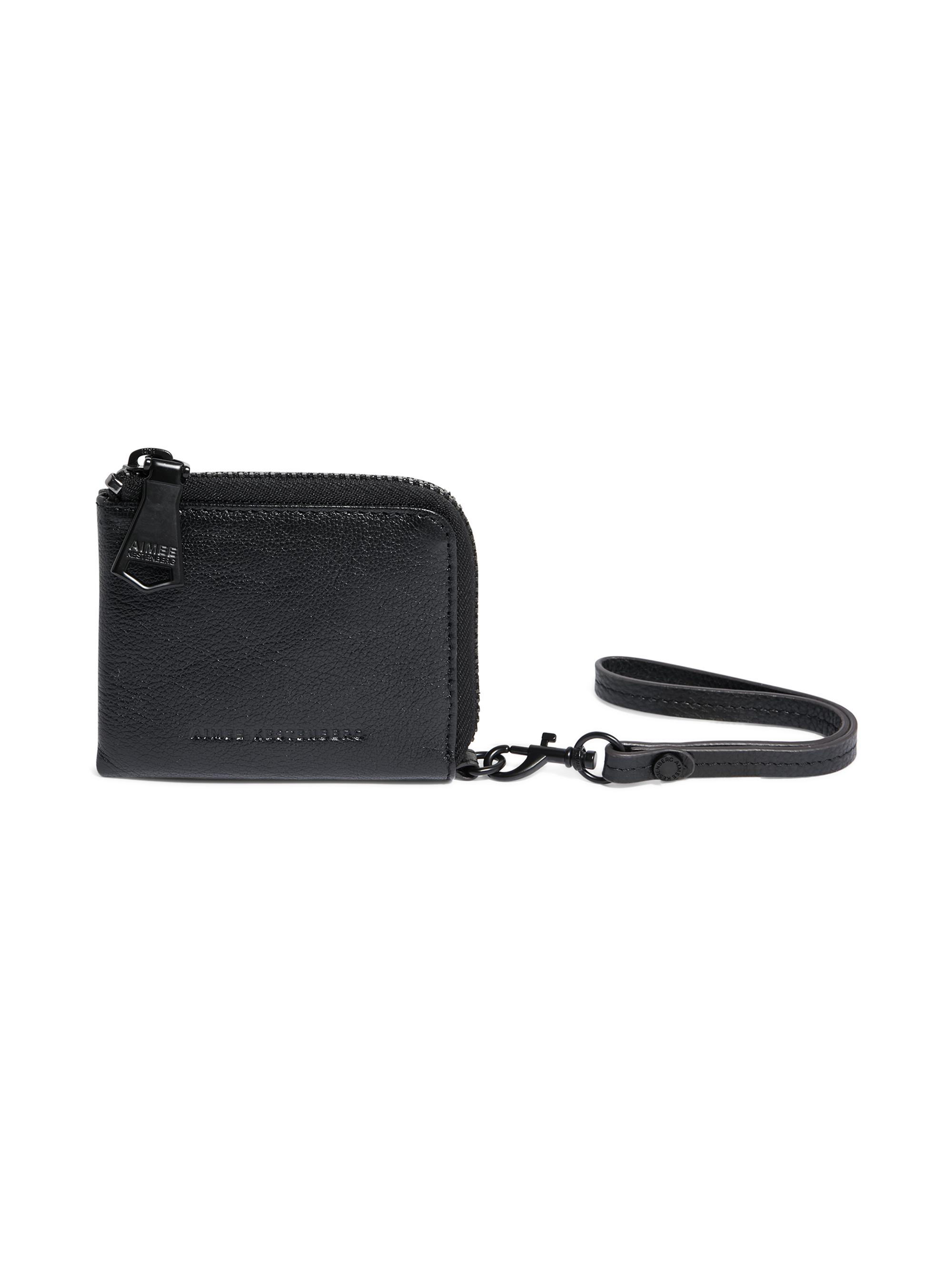 Aimee Kestenberg Women's Ava Leather Wristlet Wallet - Black