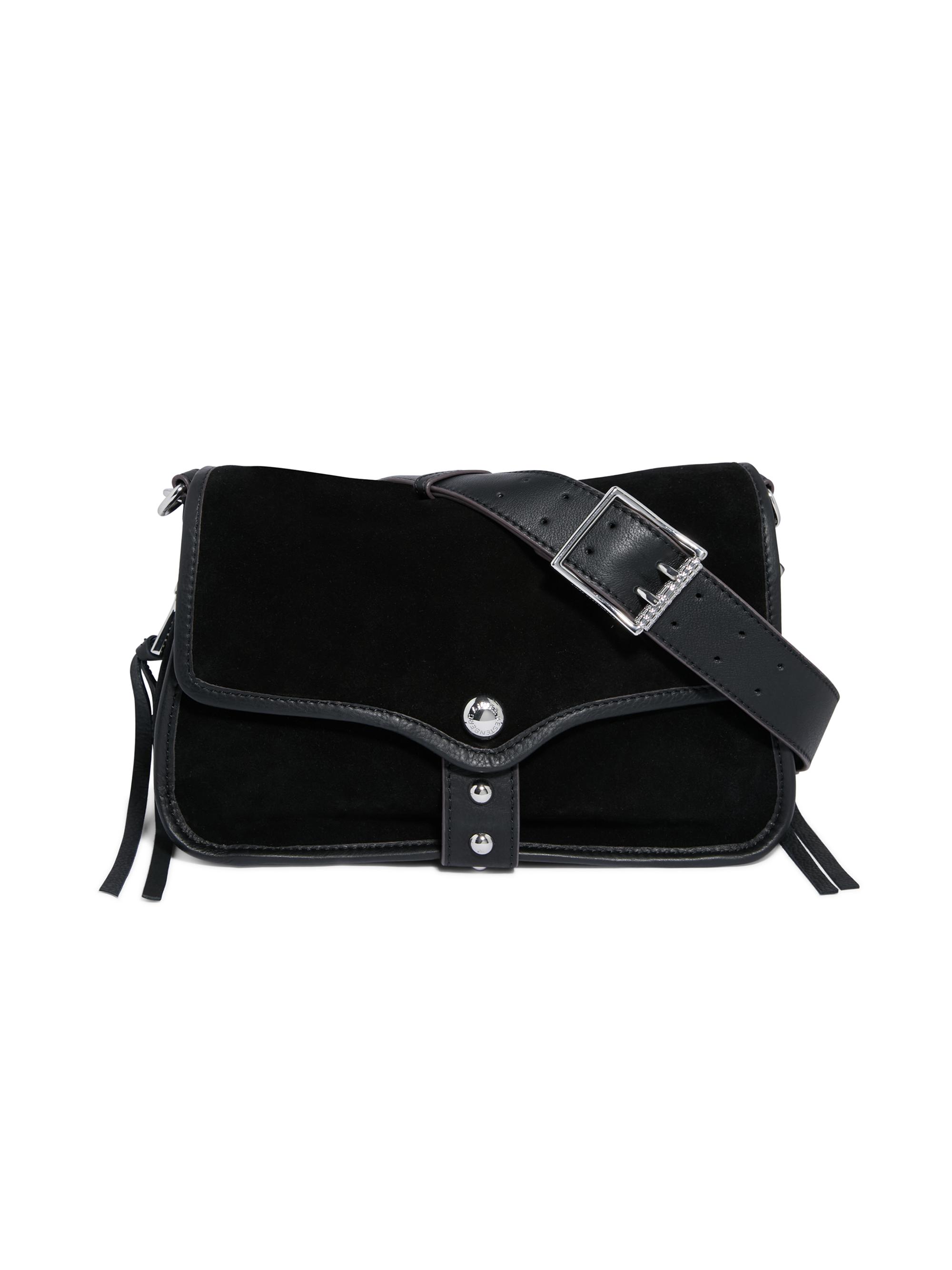 Aimee Kestenberg Women's Great Escape Suede Crossbody Bag - Black Suede