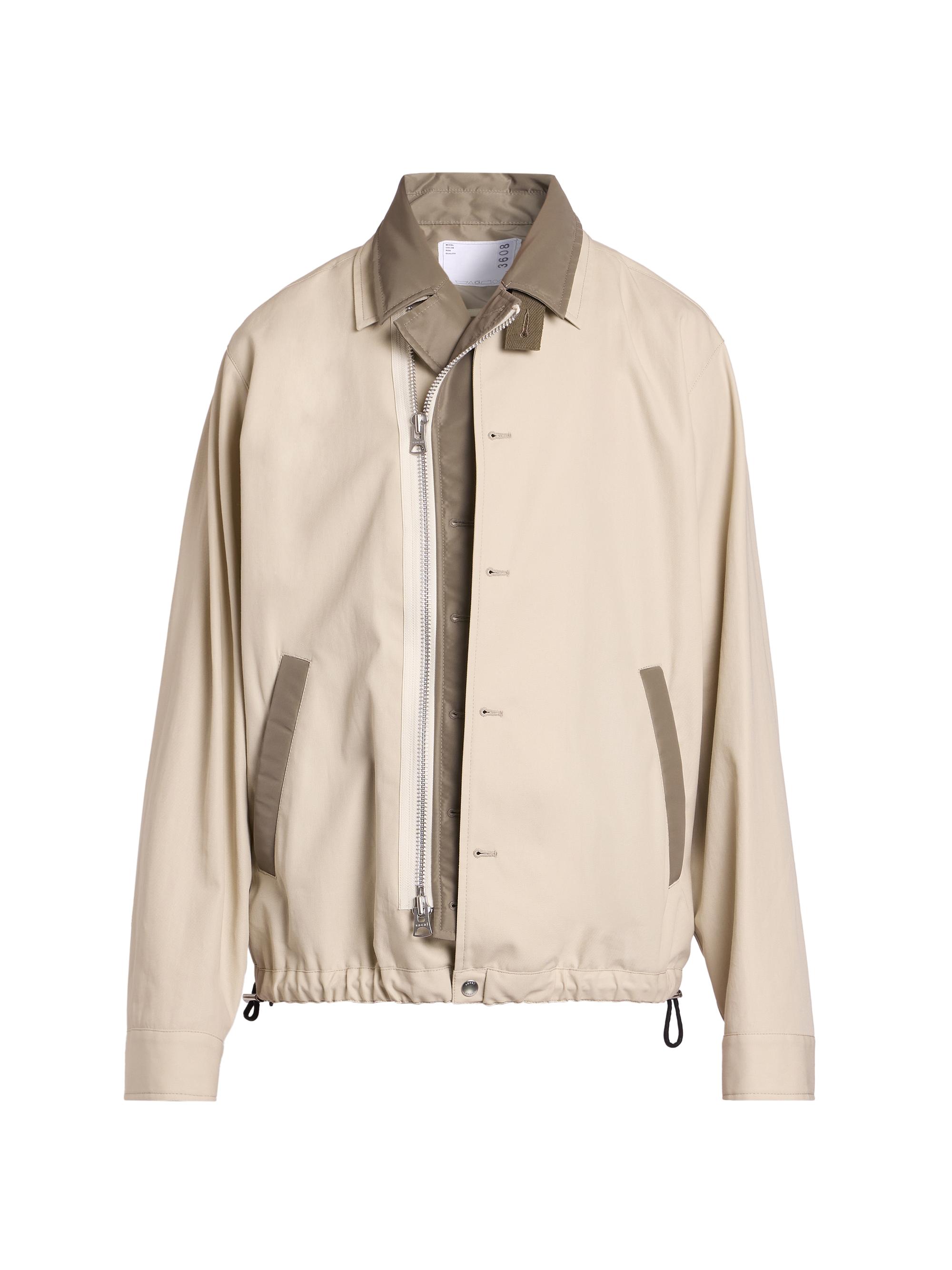Sacai Men's Cotton Twill Jacket - Beige