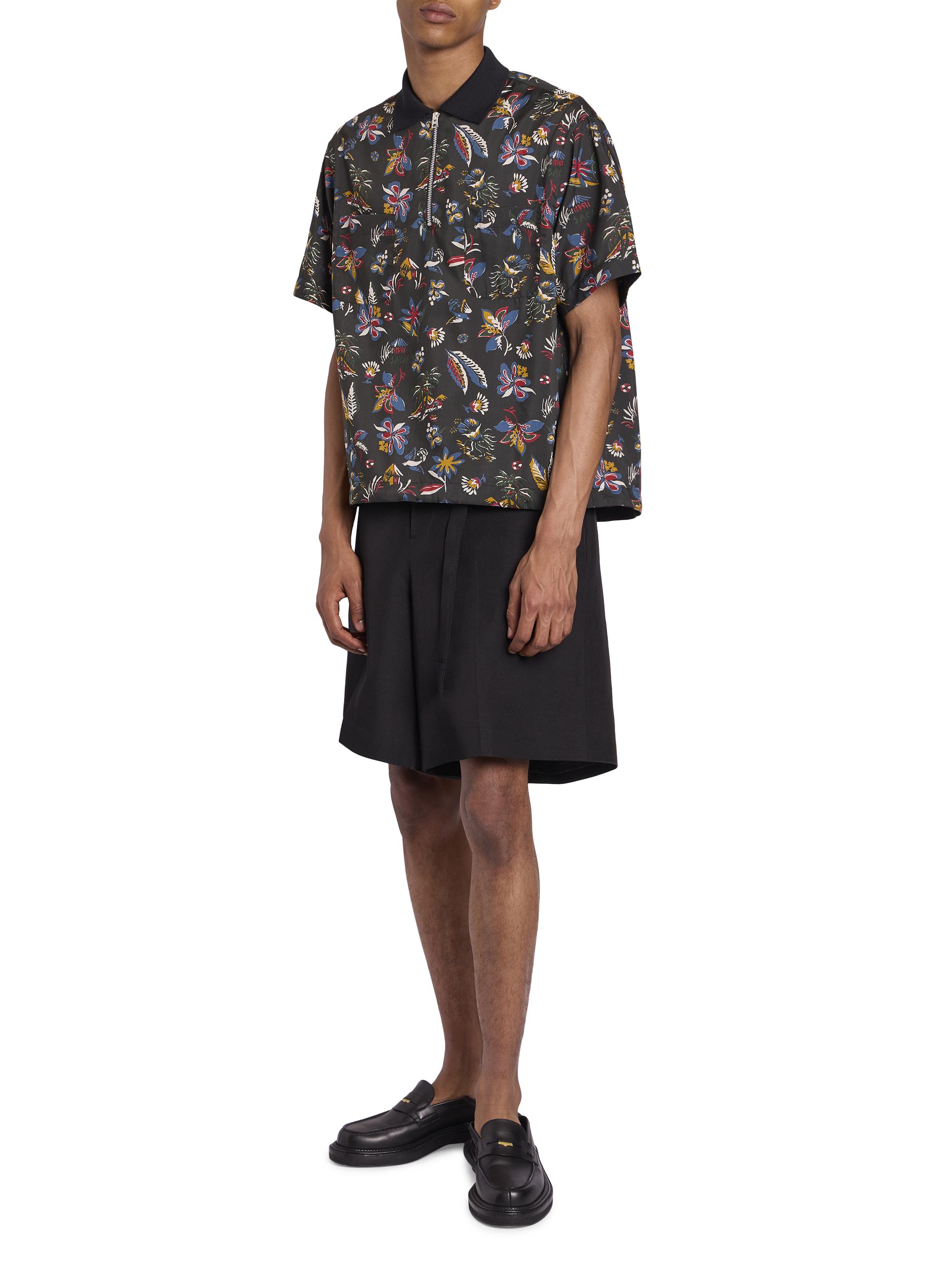 Sacai Tropical Print Polo Shirt | Saks Fifth Avenue
