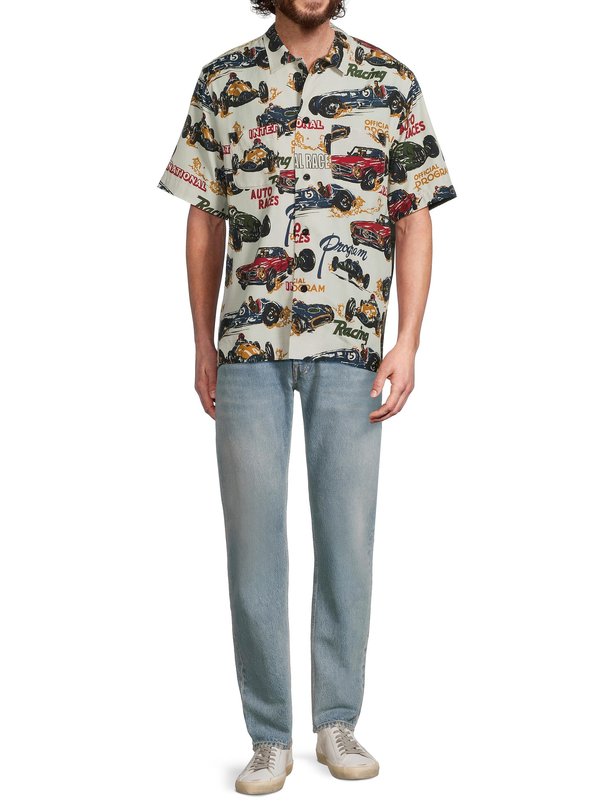 sacai 25ss car race tropical print 半袖シャツ 25S/S Sacai Car Race Tropical PrintShirt sacai 25ss Car Race Print