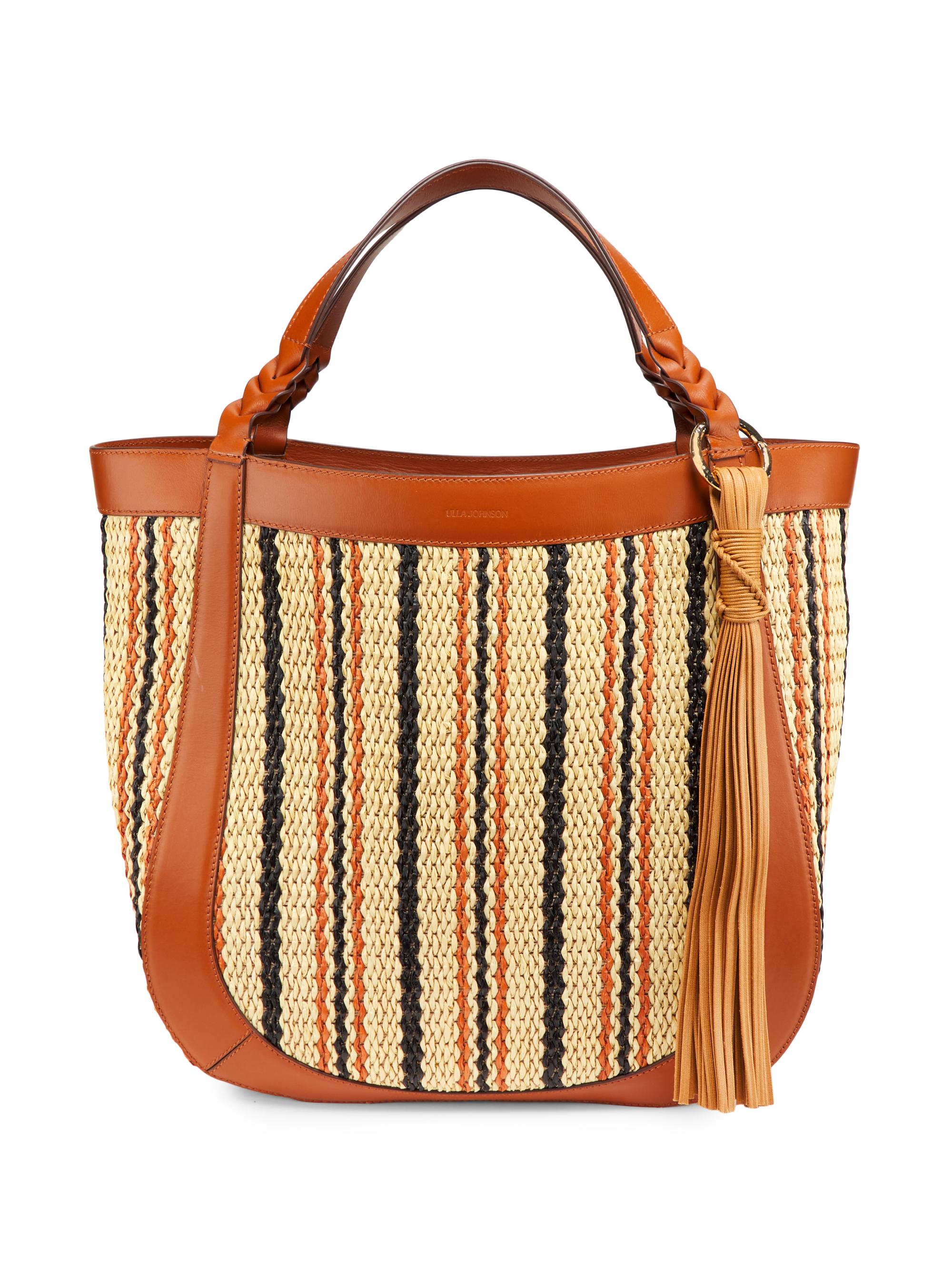 Ulla Johnson Women's Albers Raffia Stripe Tote - Desert Stripe