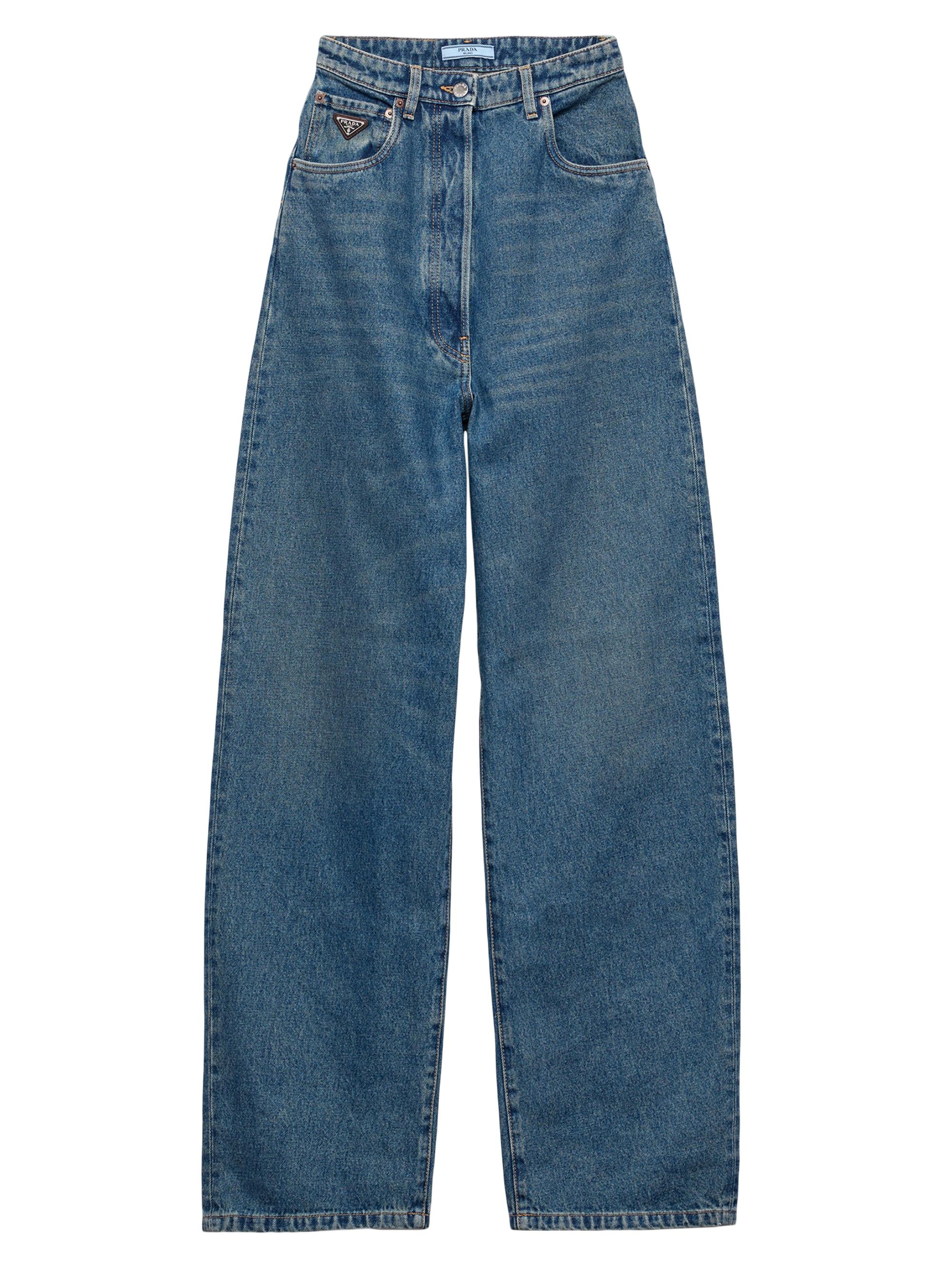 Prada Women's Denim Trousers - Blue