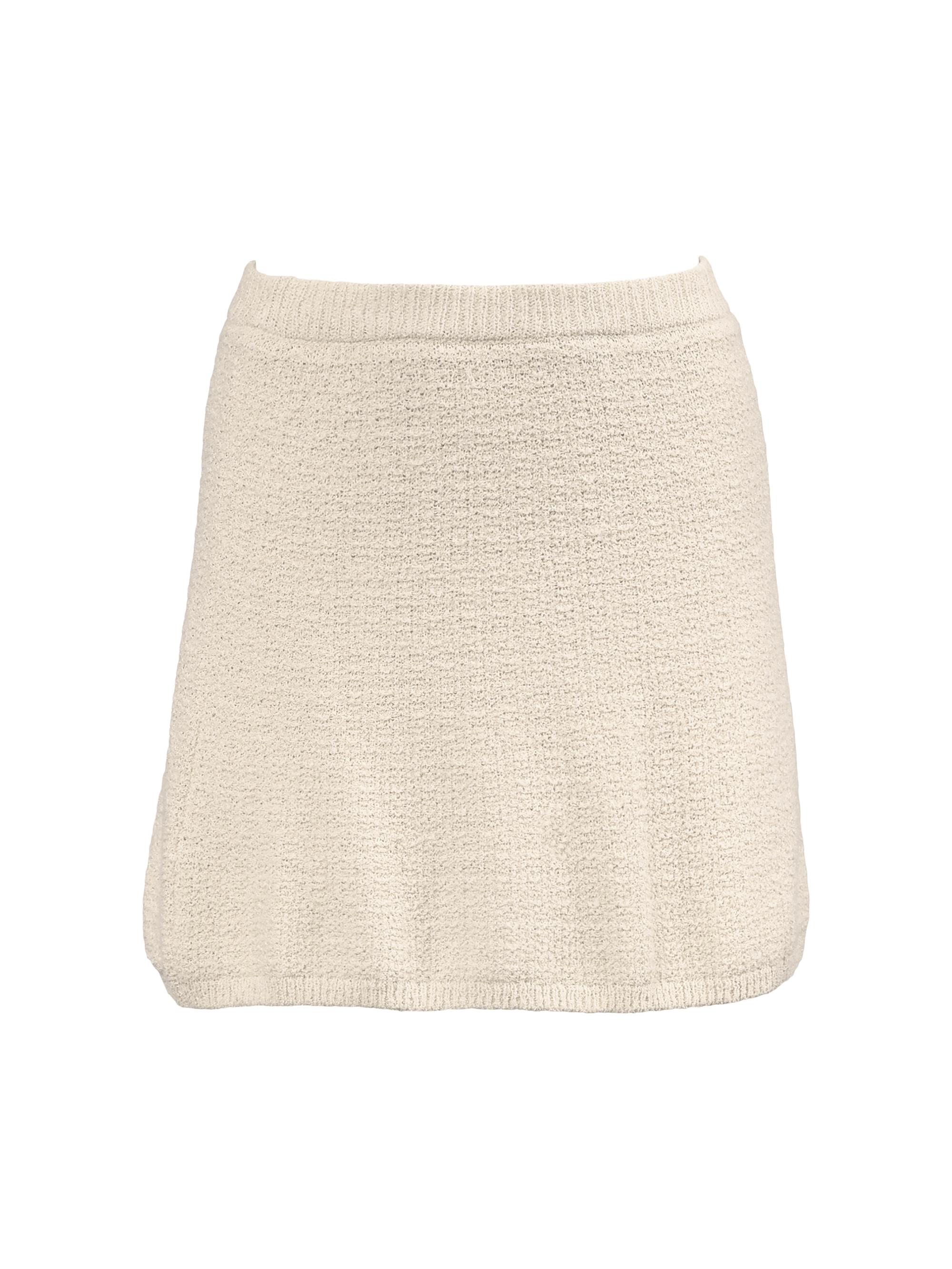 Rebecca Minkoff Women's Alai Bouclé Knit Miniskirt - Chalk