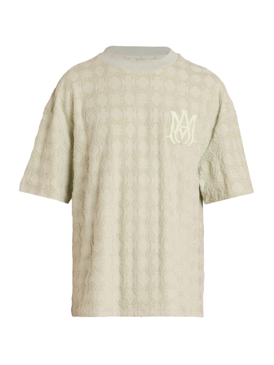 AMIRI ロゴ MA Quad Toweling オーバーサイズ Tシャツ 人気 MA QUAD TOWELING OVERSIZED TEE - Pale Mint | AMIRI