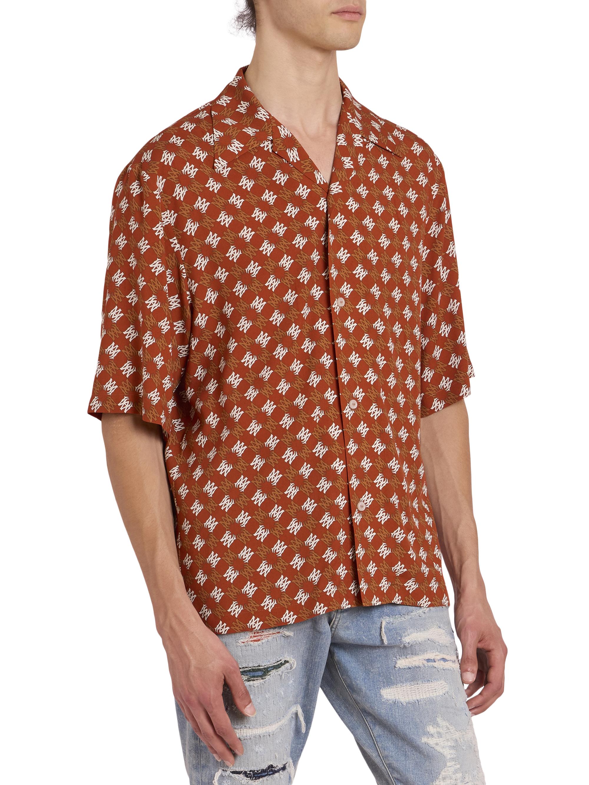 美品　25SS AMIRI MA Quad ニットポロシャツ　¥174500 AMIRI MA Quad ポロシャツ | ブラック | FARFETCH JP