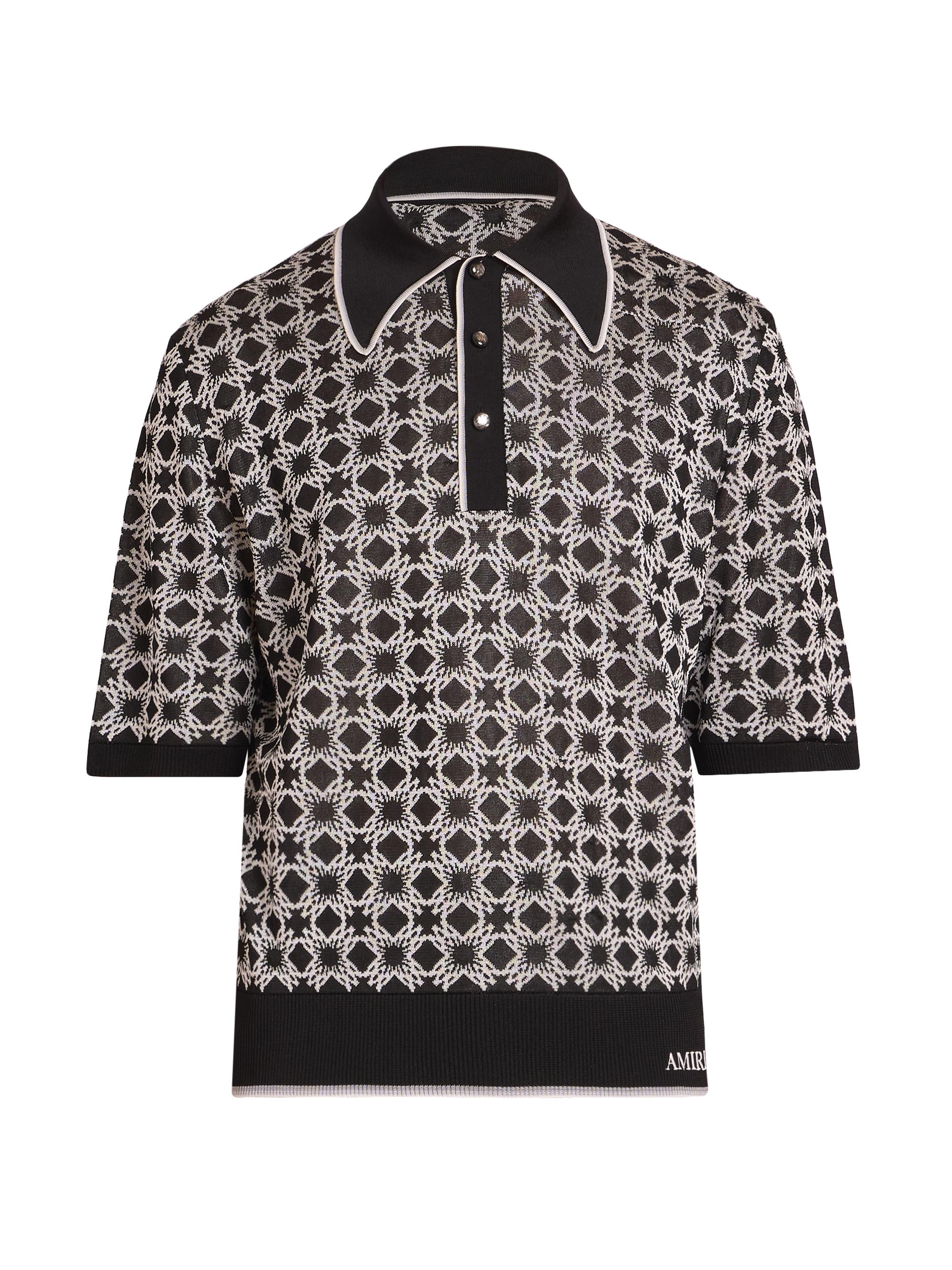 美品　25SS AMIRI MA Quad ニットポロシャツ　¥174500 Amiri MA Quad Polo Shirt | Saks Fifth Avenue