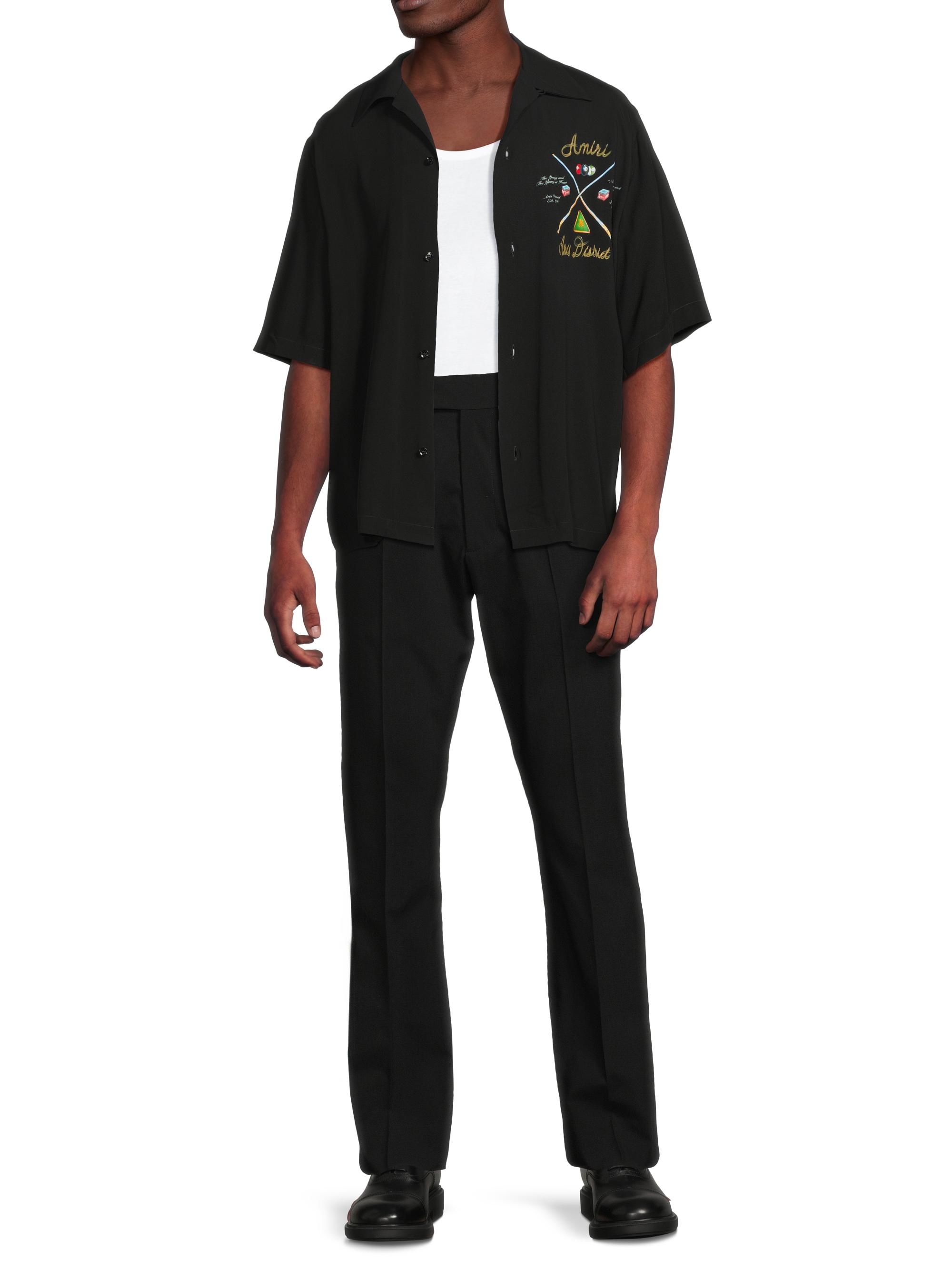 Amiri Kick-Flare Wool-Nylon Pants | Saks Fifth Avenue