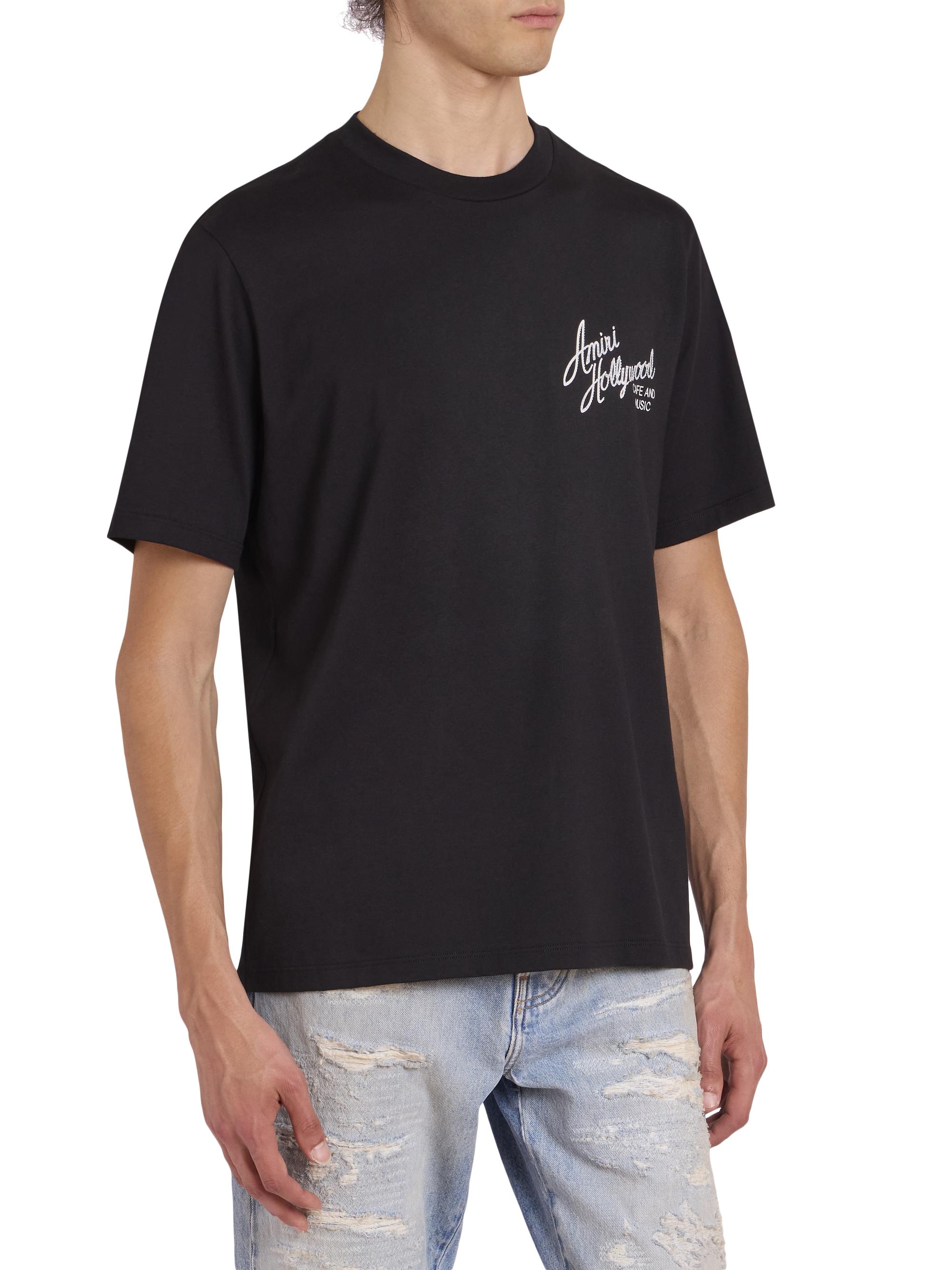 【AMIRI】ハリウッド クルーネック Tシャツ Amiri Hollywood Cotton Crewneck T-Shirt | Saks Fifth Avenue