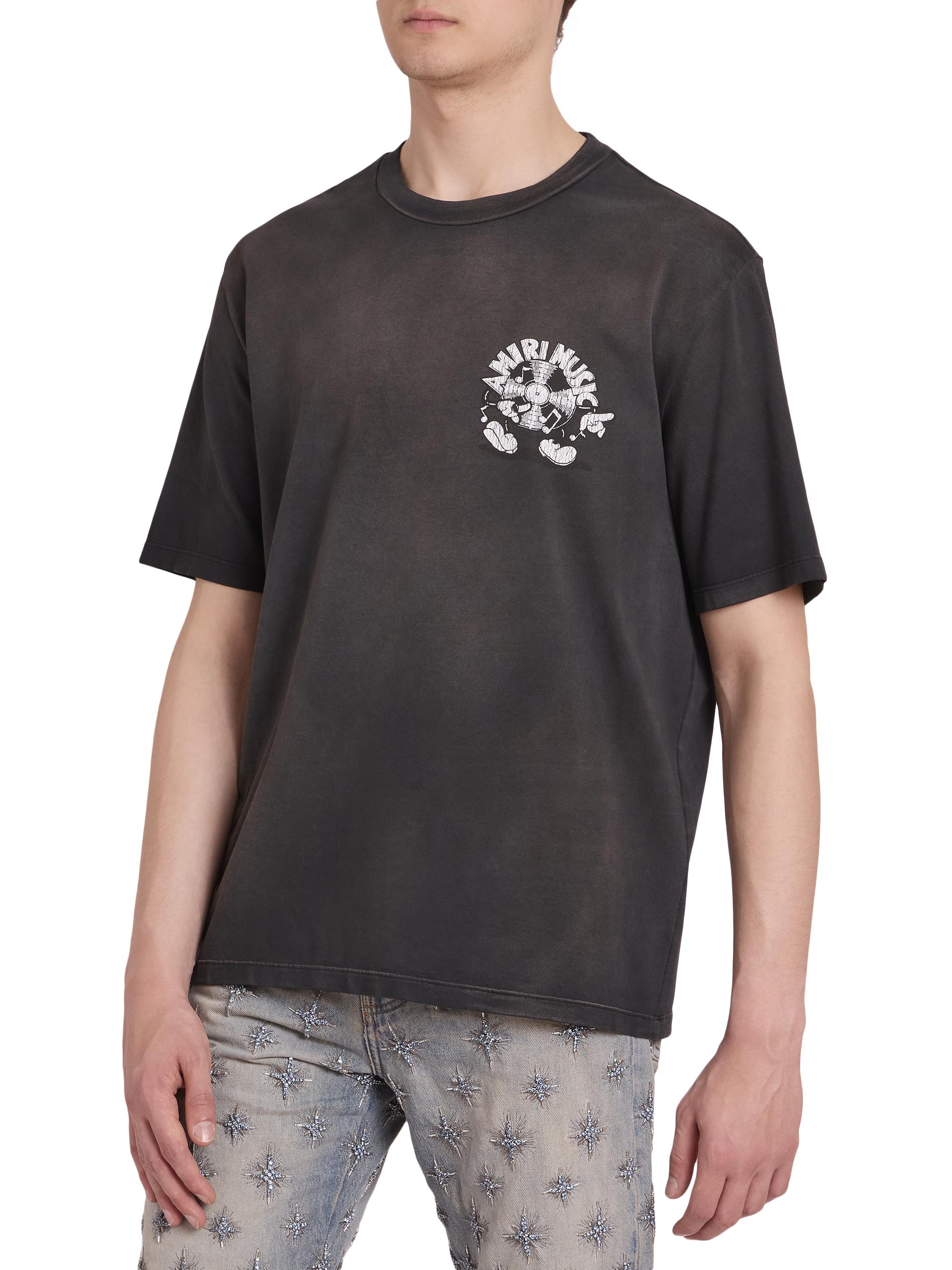 amiri tシャツ ブラック Amiri Music Record Cotton Crewneck T-Shirt | Saks Fifth Avenue