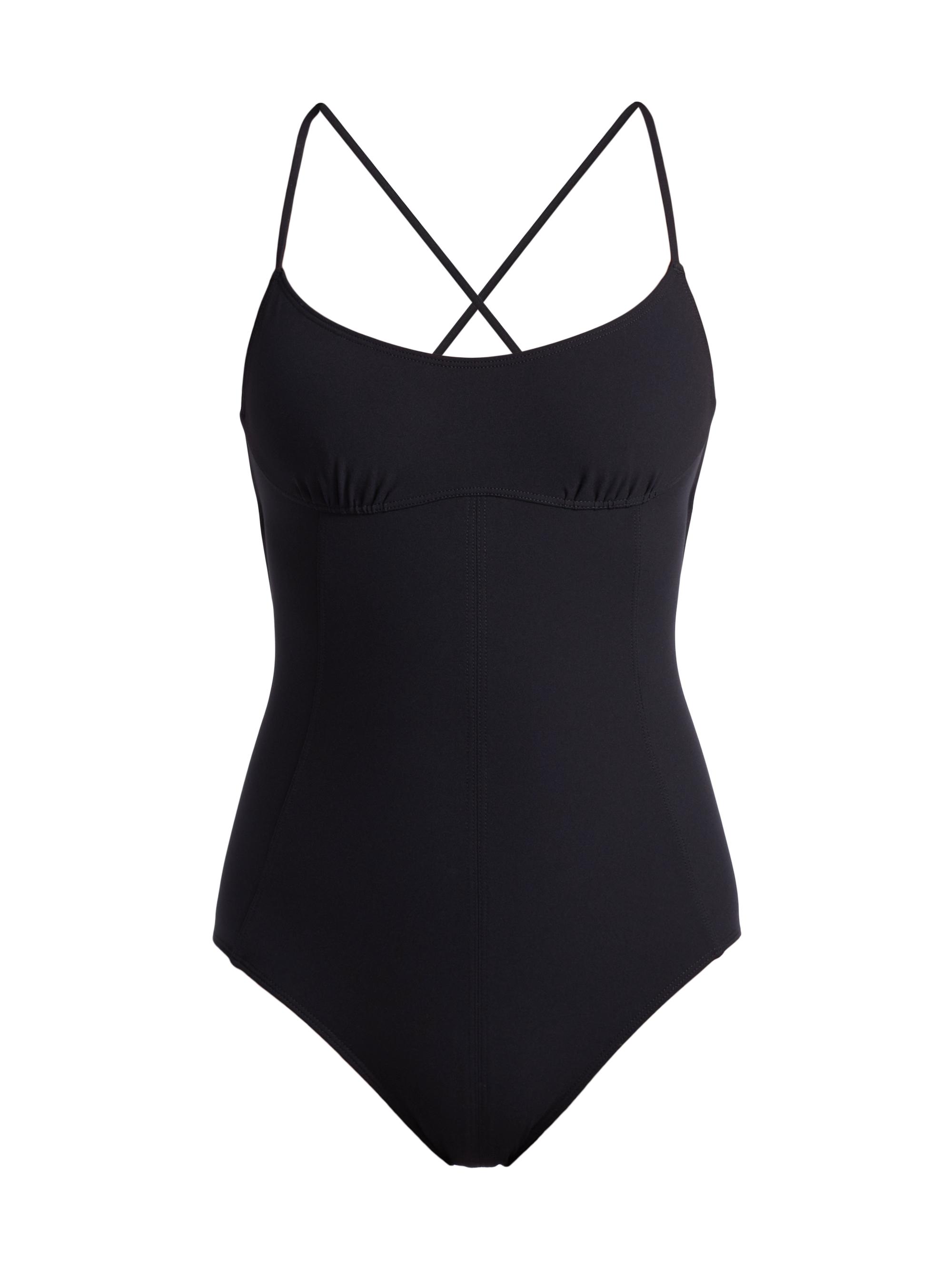 Ulla Johnson Women's Positano Maillot One-Piece Swimsuit - Noir