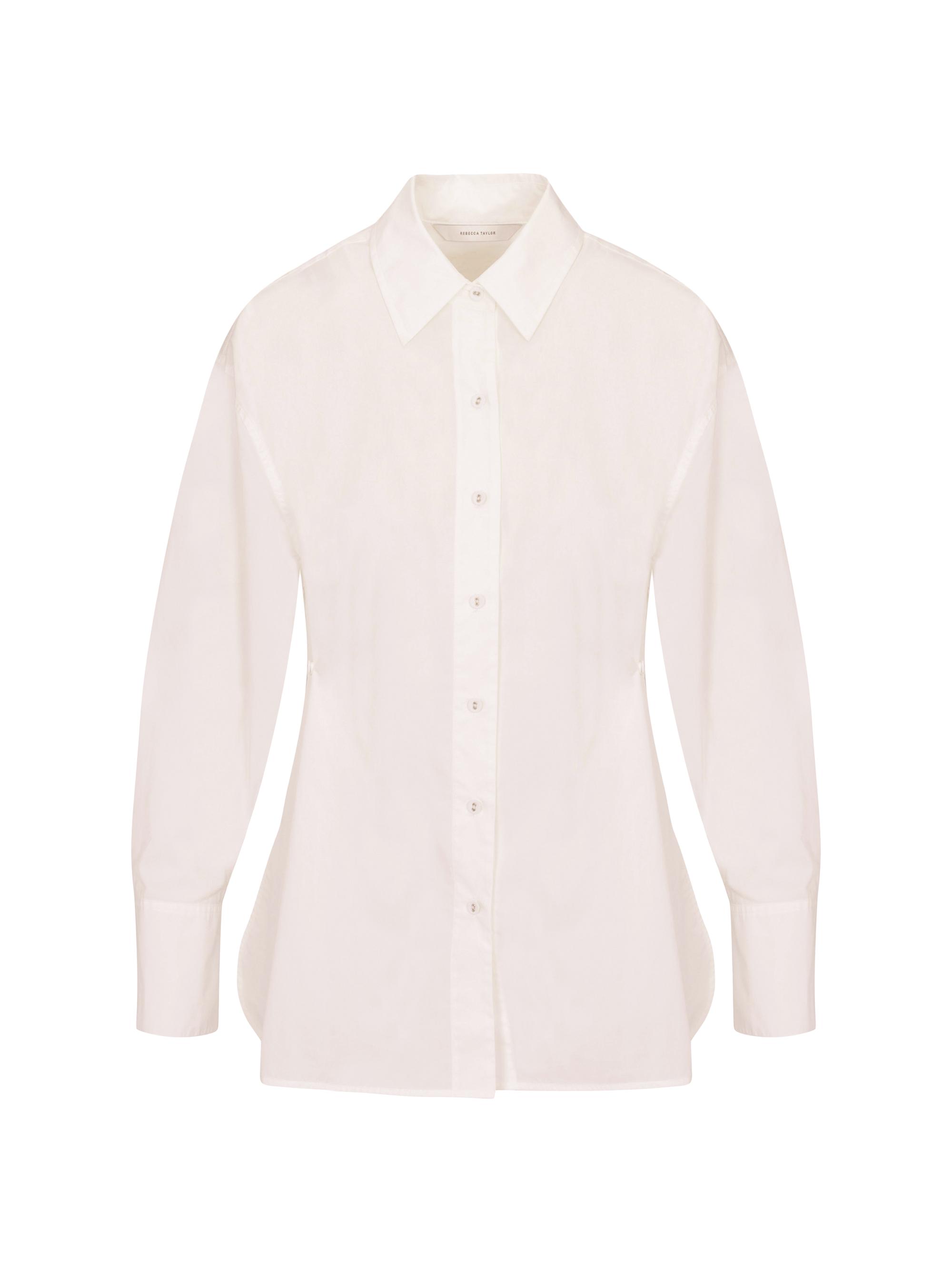 Rebecca Taylor Women's Yara Poplin Shirt - Milk