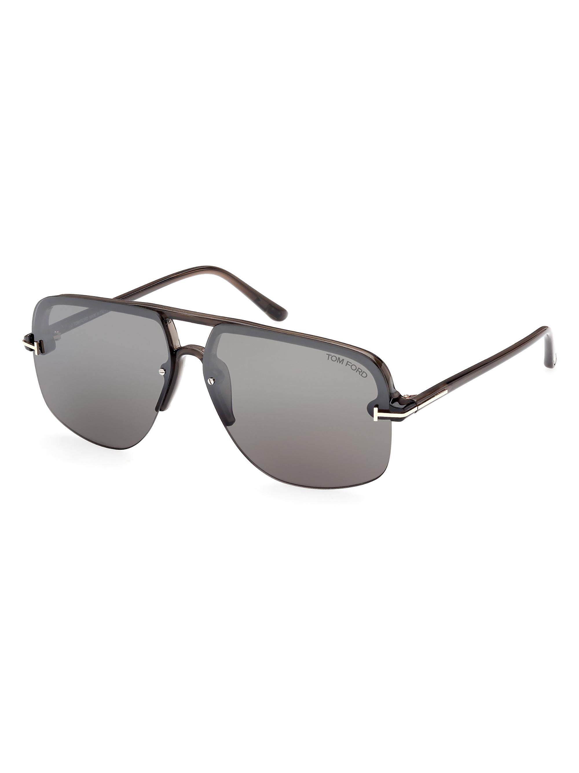 TOM FORD Men's 63MM Square Sunglasses - Black Grey