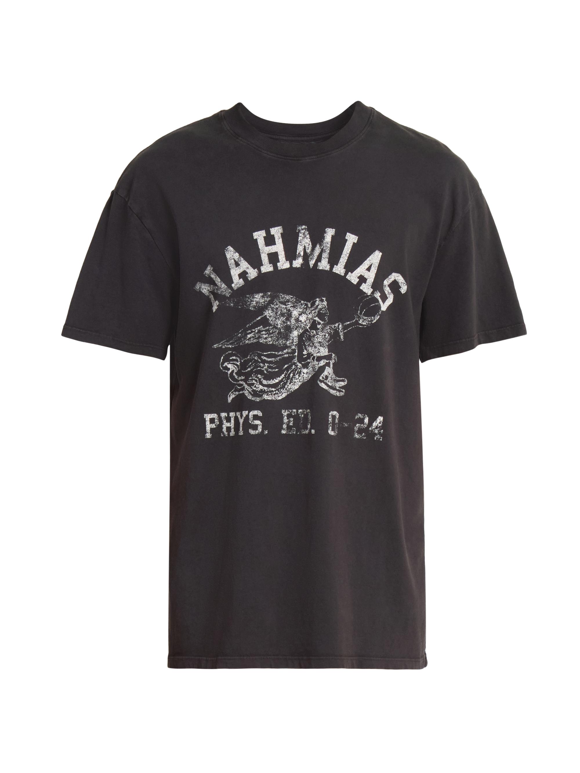 Nahmias Men's Physical Education Boxy T-Shirt - Off Black Jersey