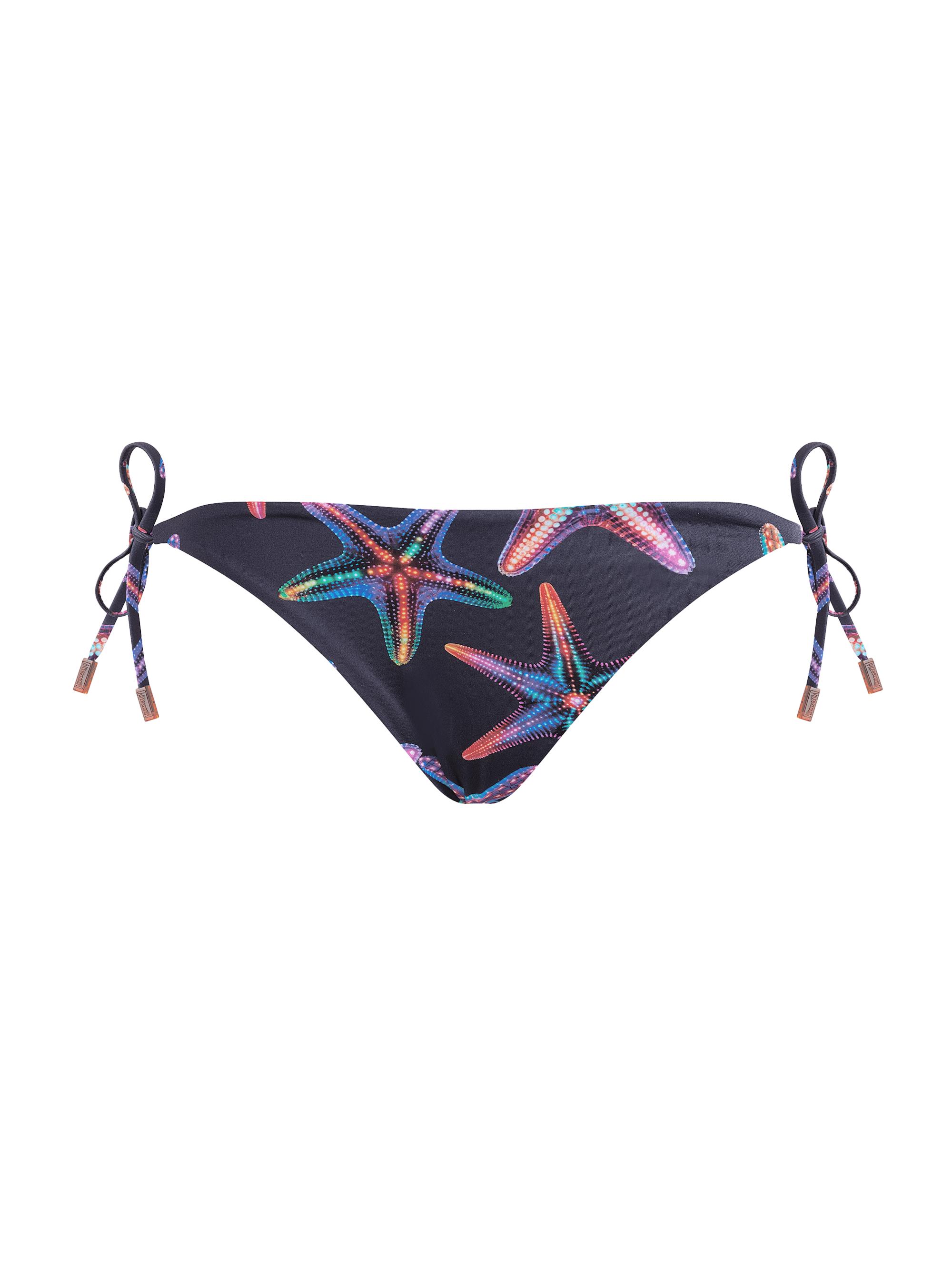 Vilebrequin Women's Disco Stars Side-Tie Bikini Bottom - Blue Marine Navy