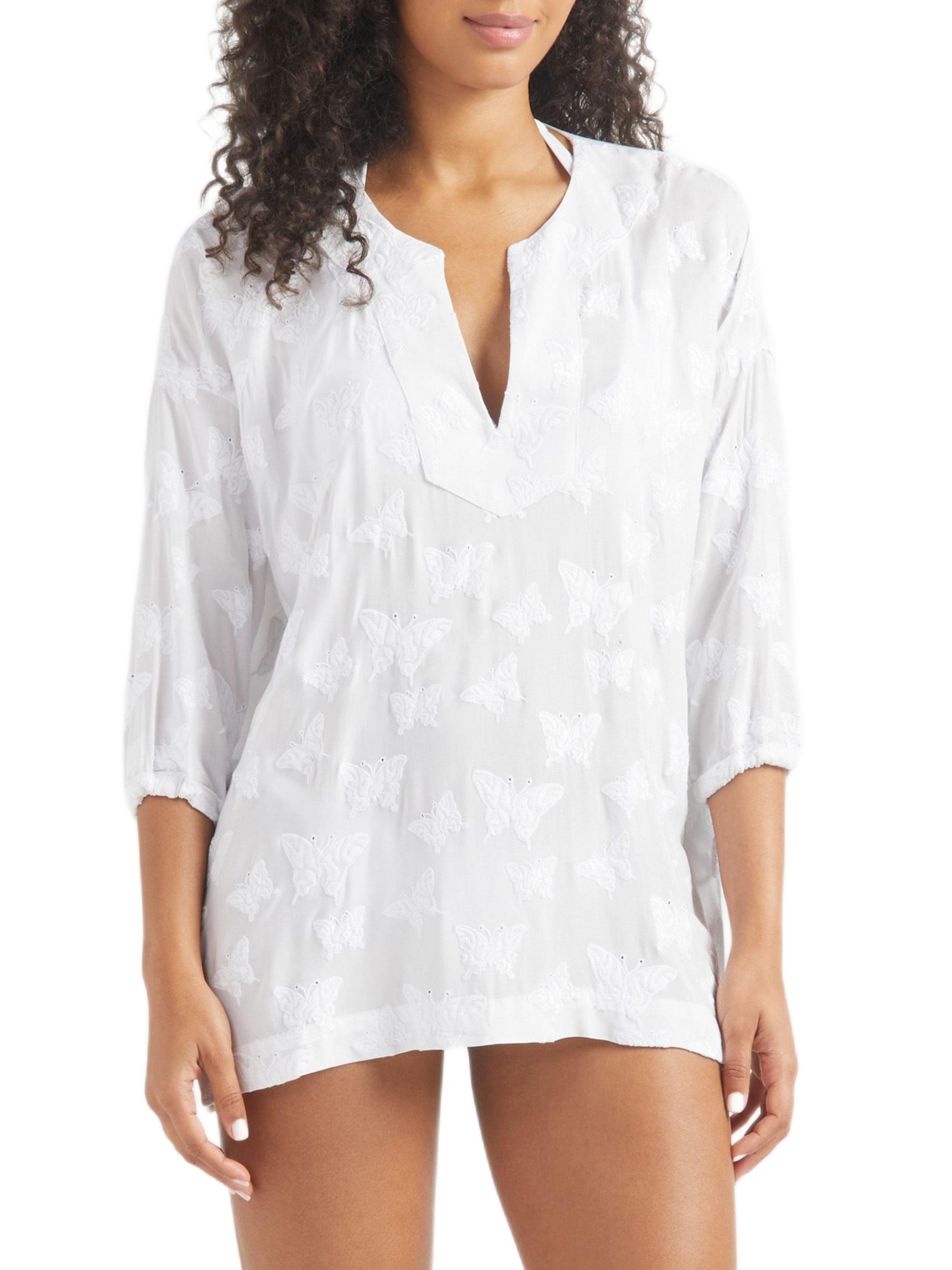 Vilebrequin Butterfly-Embroidered Swim Cover-Up Minidress | Saks Fifth  Avenue